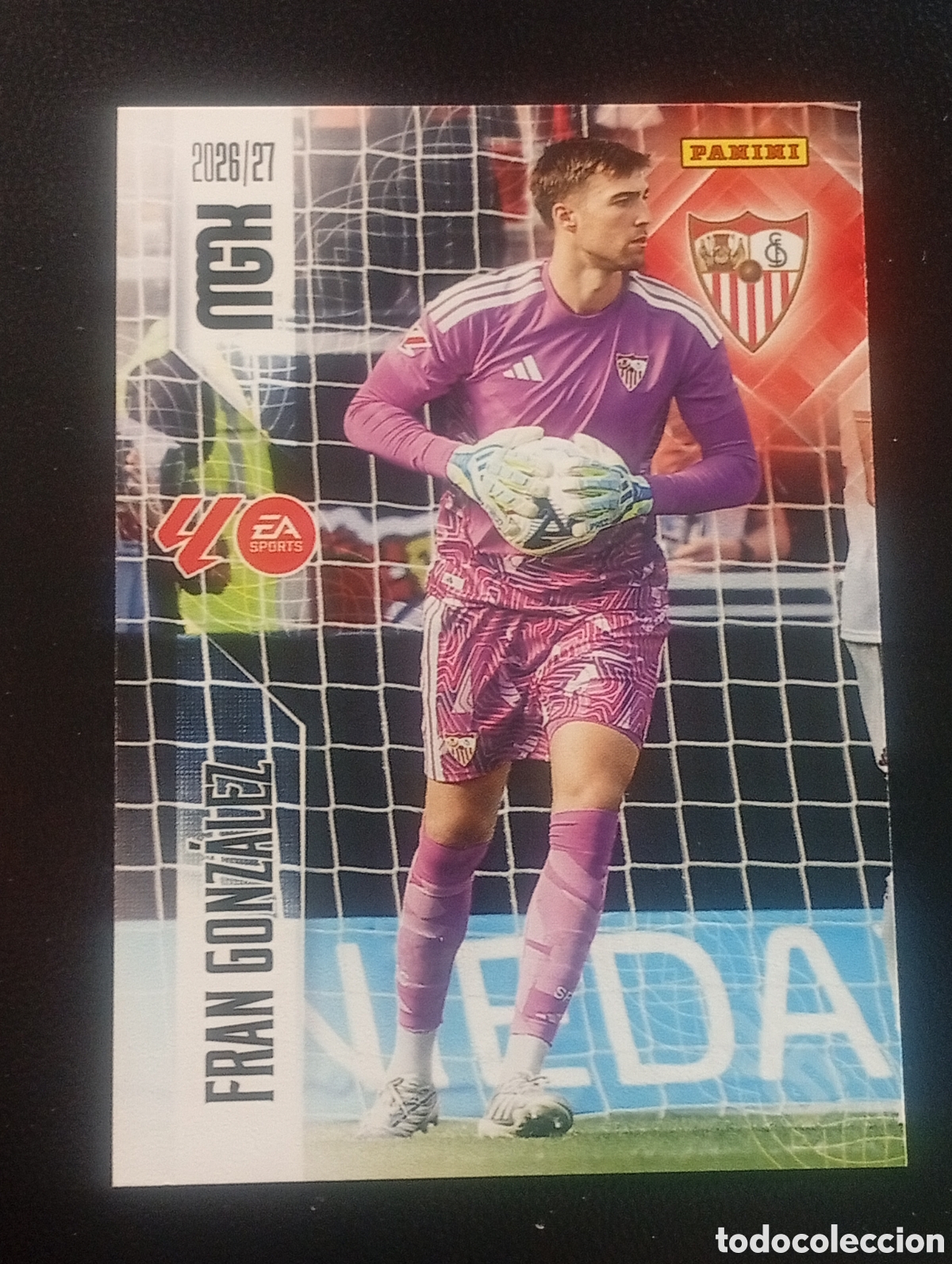 Cromos de f&uacute;tbol: 327 FRAN GONZALEZ SEVILLA MEGACRACKS 2026 2027 26 27 CARDS PANINI