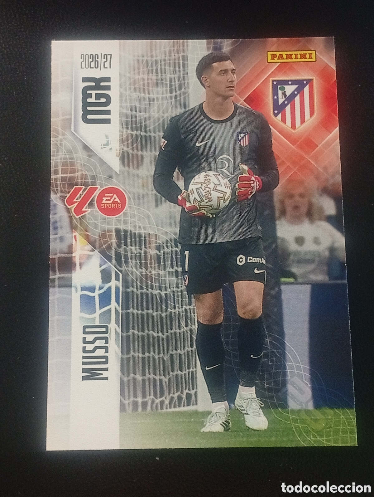 Cromos de f&uacute;tbol: 57 MUSSO ATL&Eacute;TICO DE MADRID MEGACRACKS 2026 2027 26 27 CARDS PANINI
