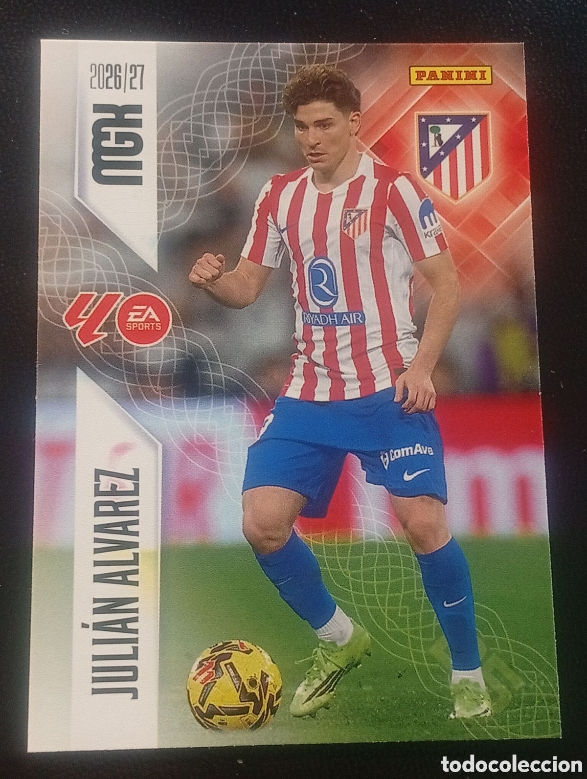 Cromos de f&uacute;tbol: 71 JULIAN &Aacute;LVAREZ ATL&Eacute;TICO DE MADRID MEGACRACKS 2026 2027 26 27 CARDS PANINI