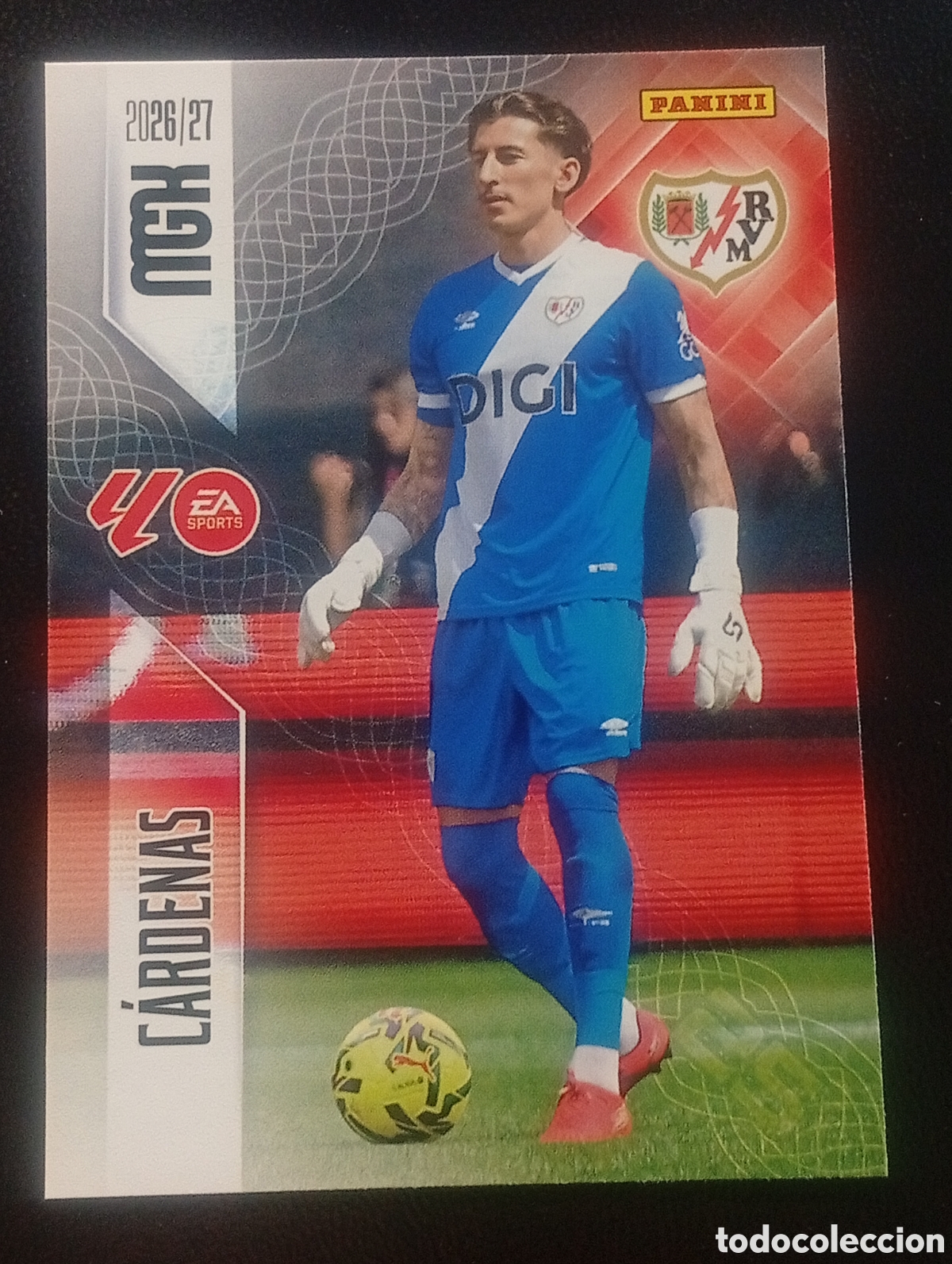 Cromos de f&uacute;tbol: 291 CARDENAS RAYO VALLECANO MEGACRACKS 2026 2027 26 27 CARDS PANINI