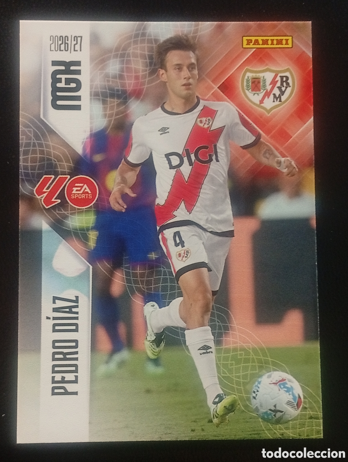 Cromos de f&uacute;tbol: 298 PEDRO DIAz RAYO VALLECANO MEGACRACKS 2026 2027 26 27 CARDS PANINI
