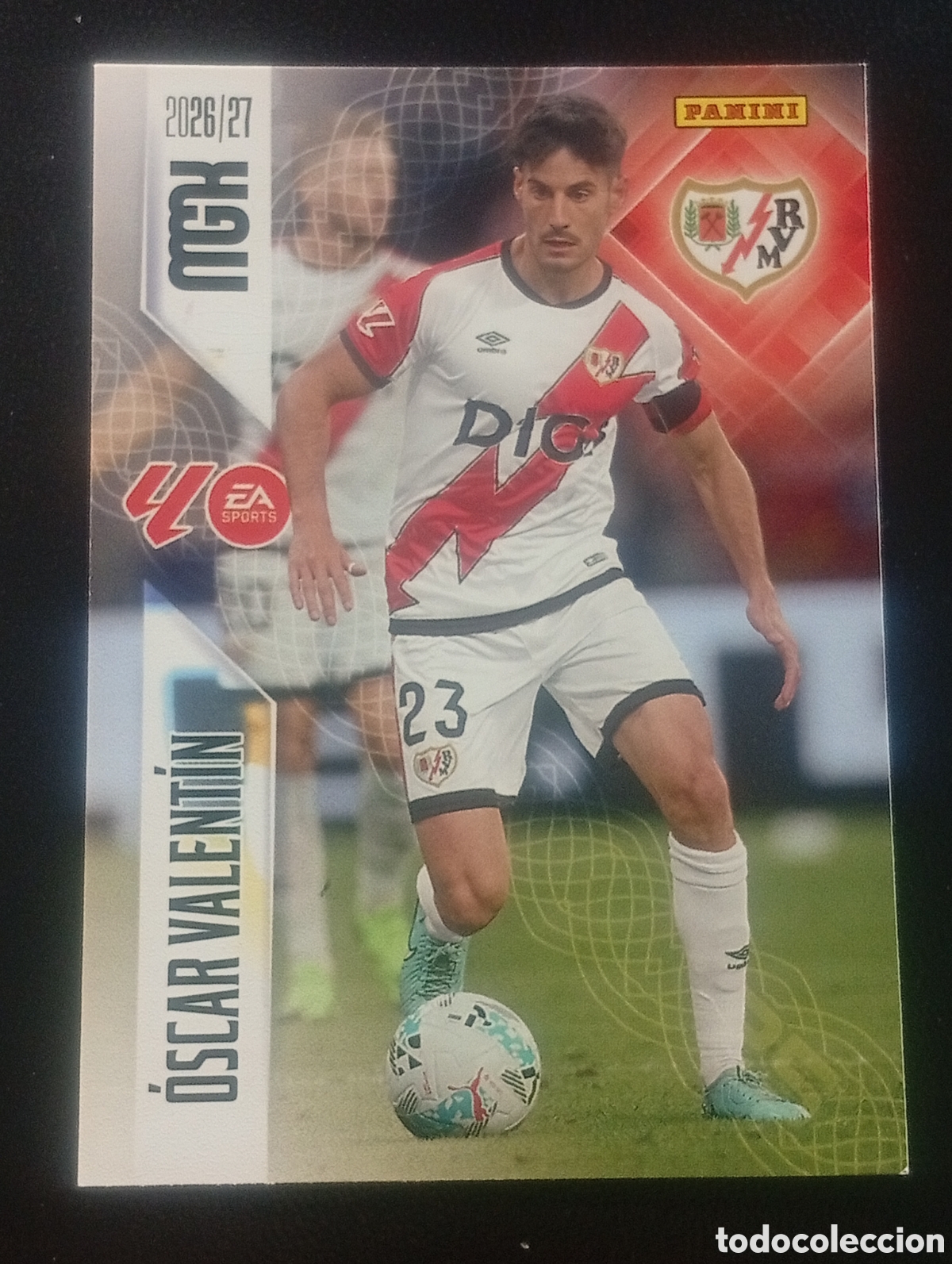 Cromos de f&uacute;tbol: 300 OSCAR VALENTIN RAYO VALLECANO MEGACRACKS 2026 2027 26 27 CARDS PANINI