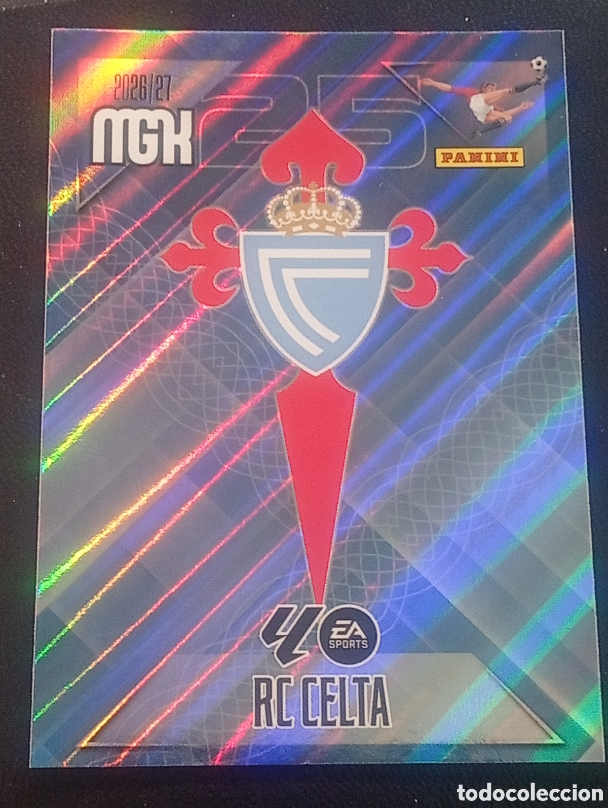 Cromos de f&uacute;tbol: 109 escudo CELTA DE VIGO MEGACRACKS 2026 2027 26 27 CARDS PANINI