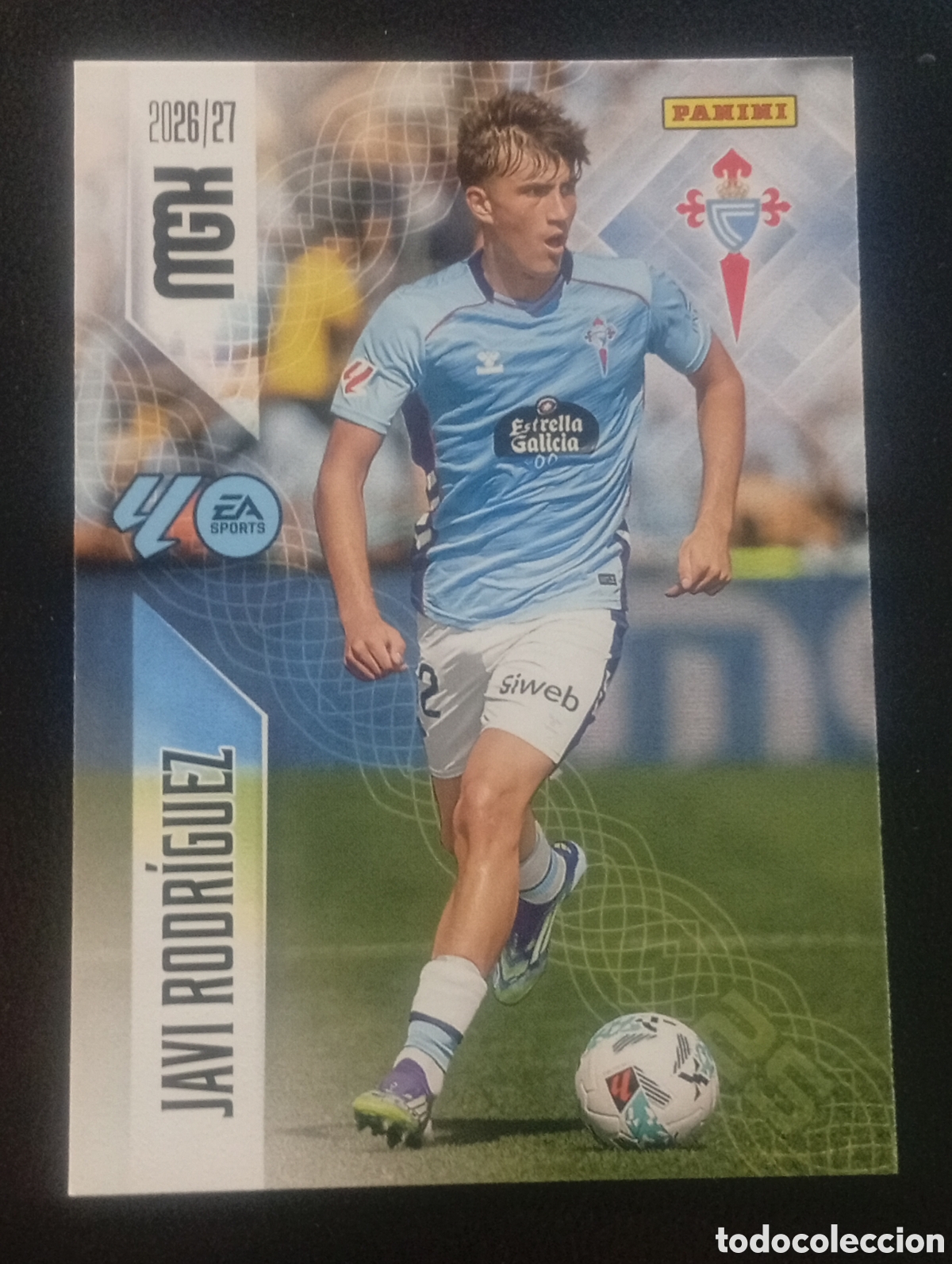 Cromos de f&uacute;tbol: 114 JAVI RODR&Iacute;GUEZ CELTA DE VIGO MEGACRACKS 2026 2027 26 27 CARDS PANINI