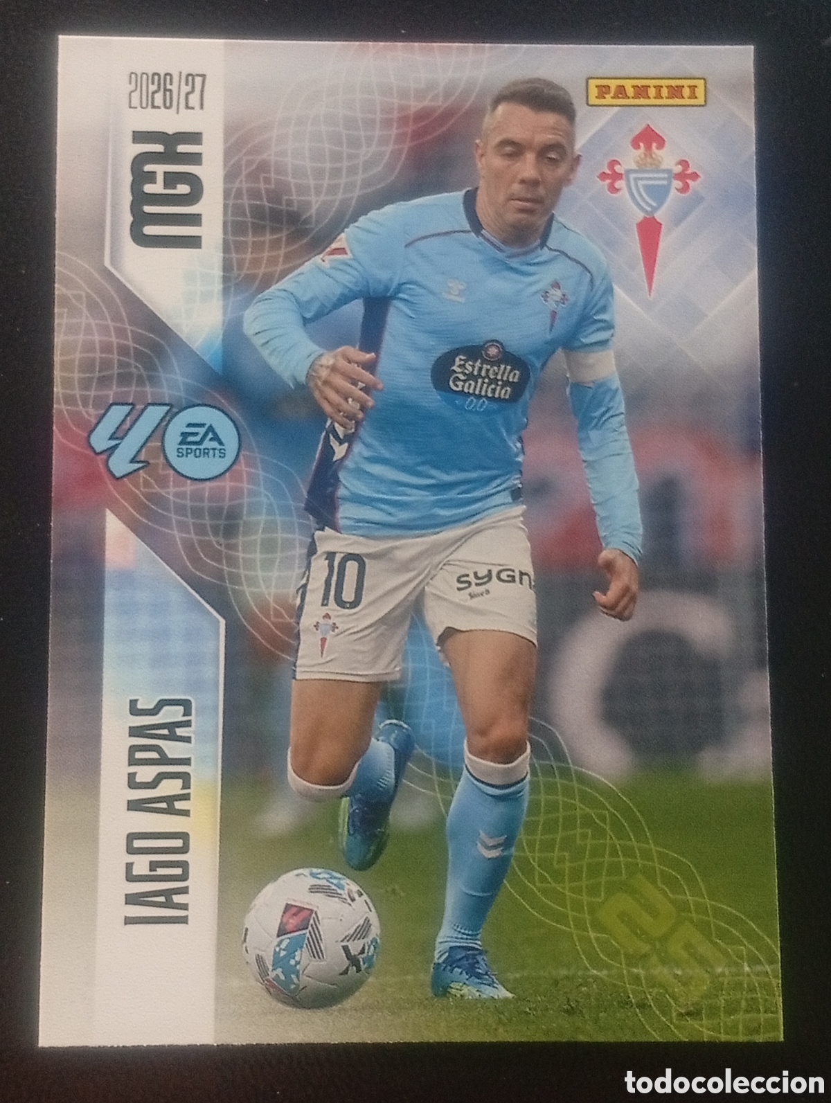 Cromos de f&uacute;tbol: 124 IAGO ASPAS CELTA DE VIGO MEGACRACKS 2026 2027 26 27 CARDS PANINI