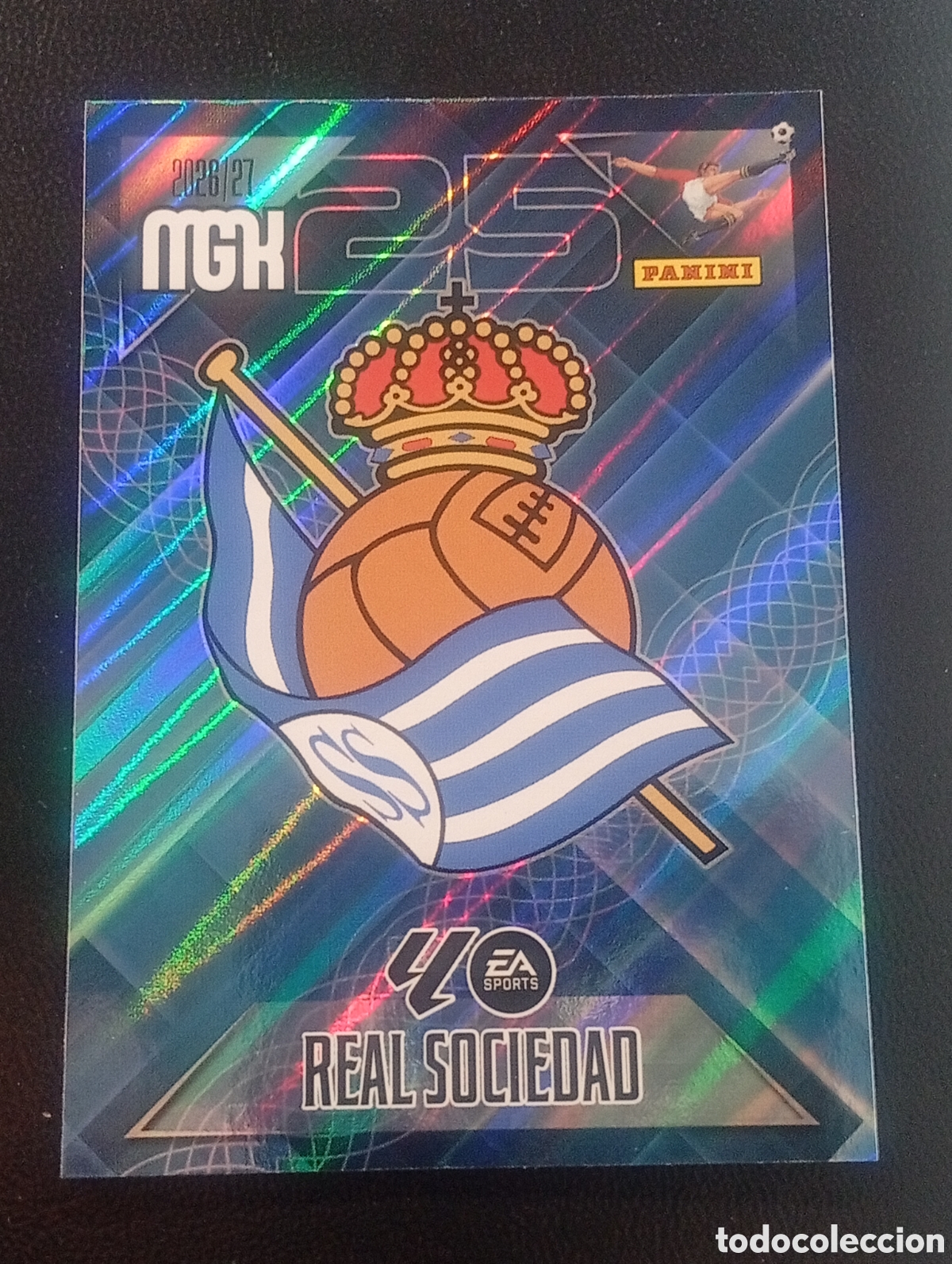 Cromos de f&uacute;tbol: 307 escudo REAL SOCIEDAD MEGACRACKS 2026 2027 26 27 CARDS PANINI
