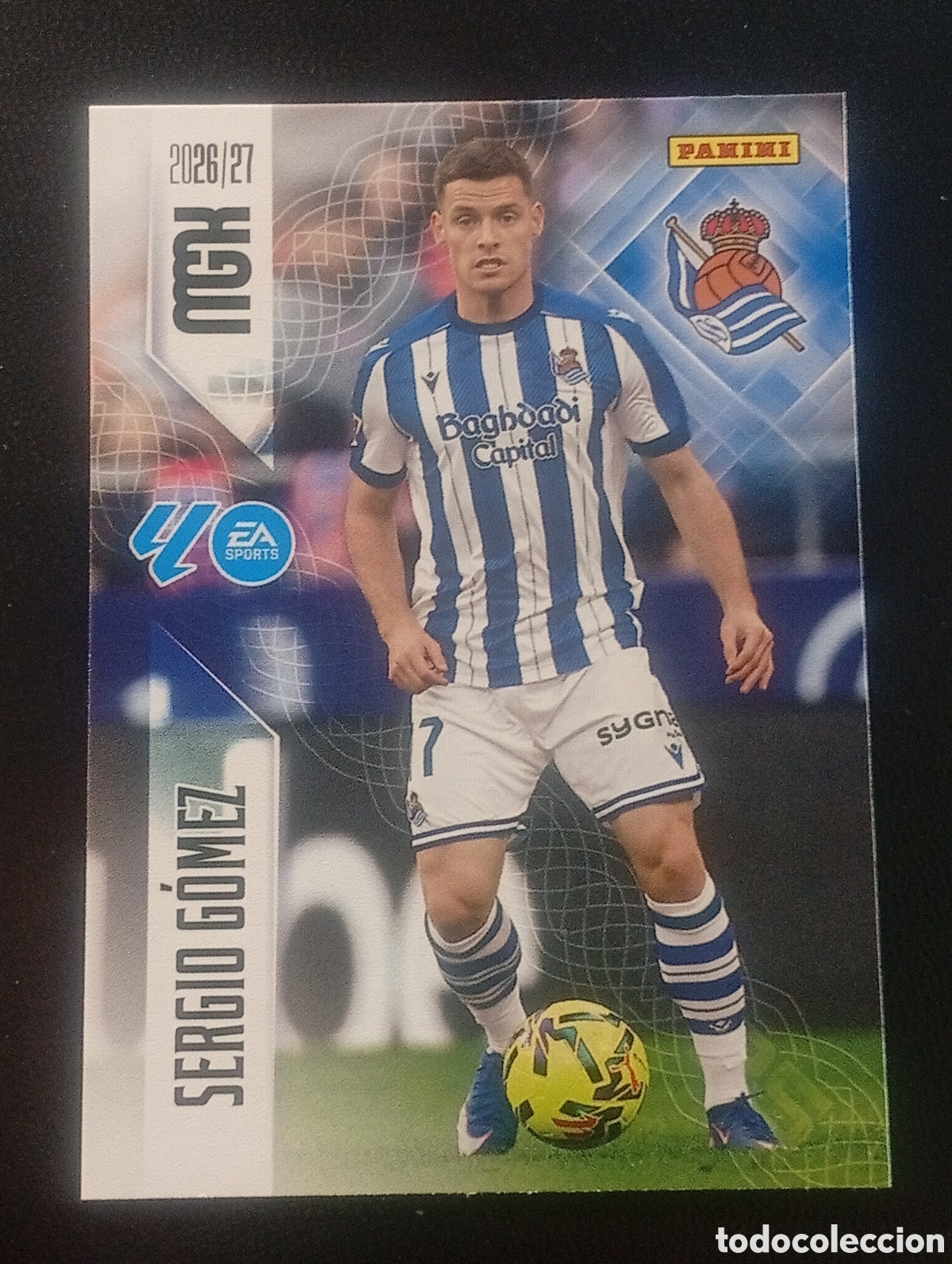 Cromos de f&uacute;tbol: 313 SERGIO G&Oacute;MEZ REAL SOCIEDAD MEGACRACKS 2026 2027 26 27 CARDS PANINI