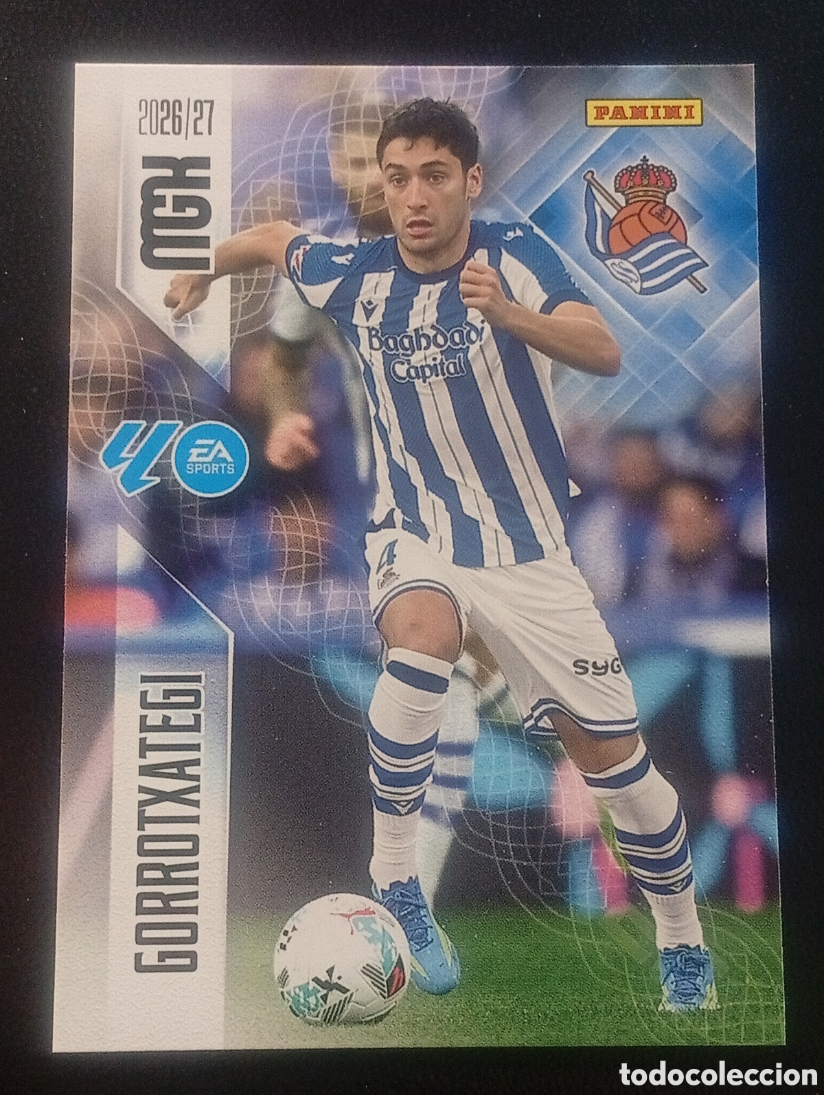 Cromos de f&uacute;tbol: 315 GORROTXATEGI REAL SOCIEDAD MEGACRACKS 2026 2027 26 27 CARDS PANINI