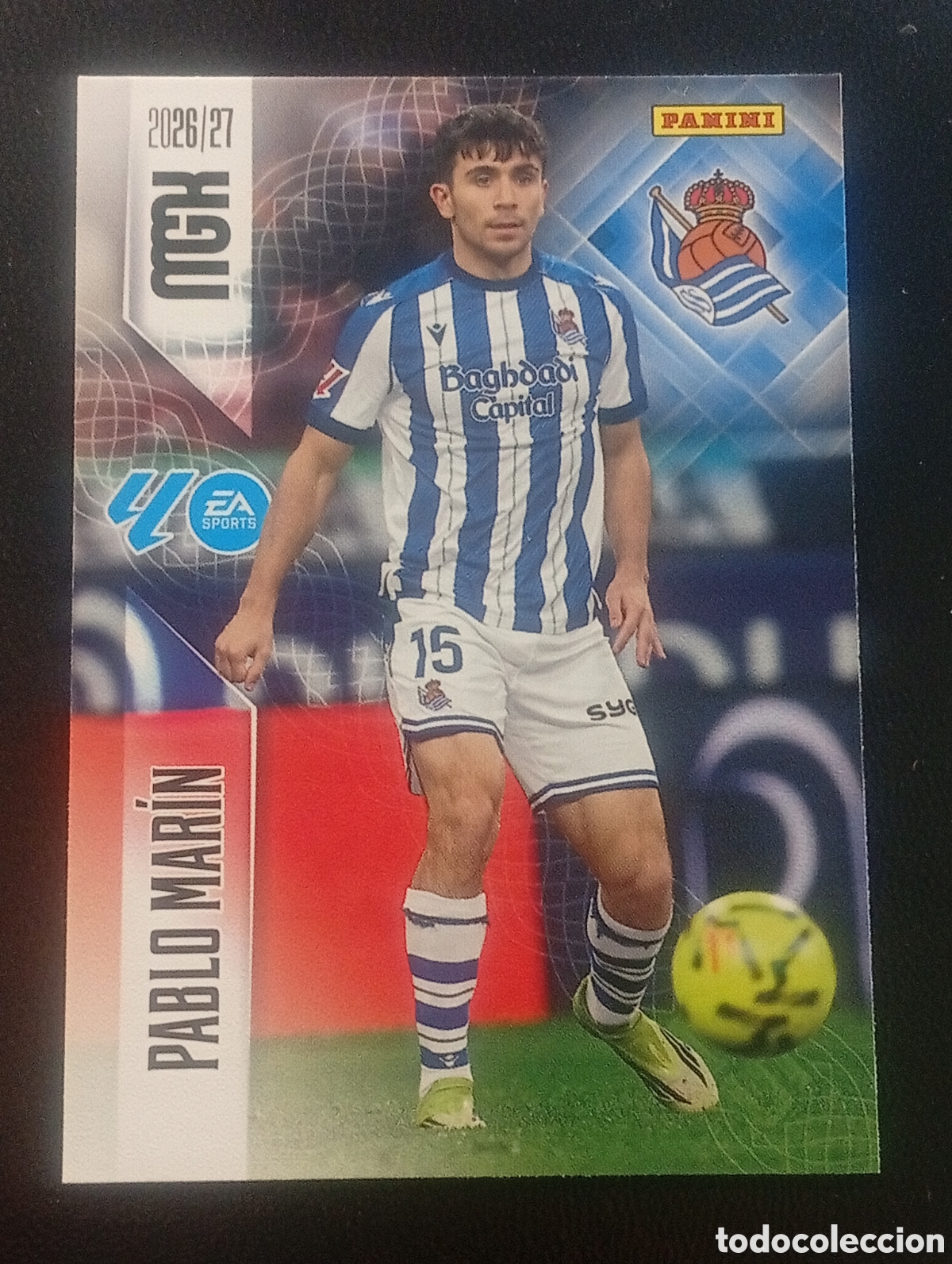 Cromos de f&uacute;tbol: 317 PABLO MARIN REAL SOCIEDAD MEGACRACKS 2026 2027 26 27 CARDS PANINI