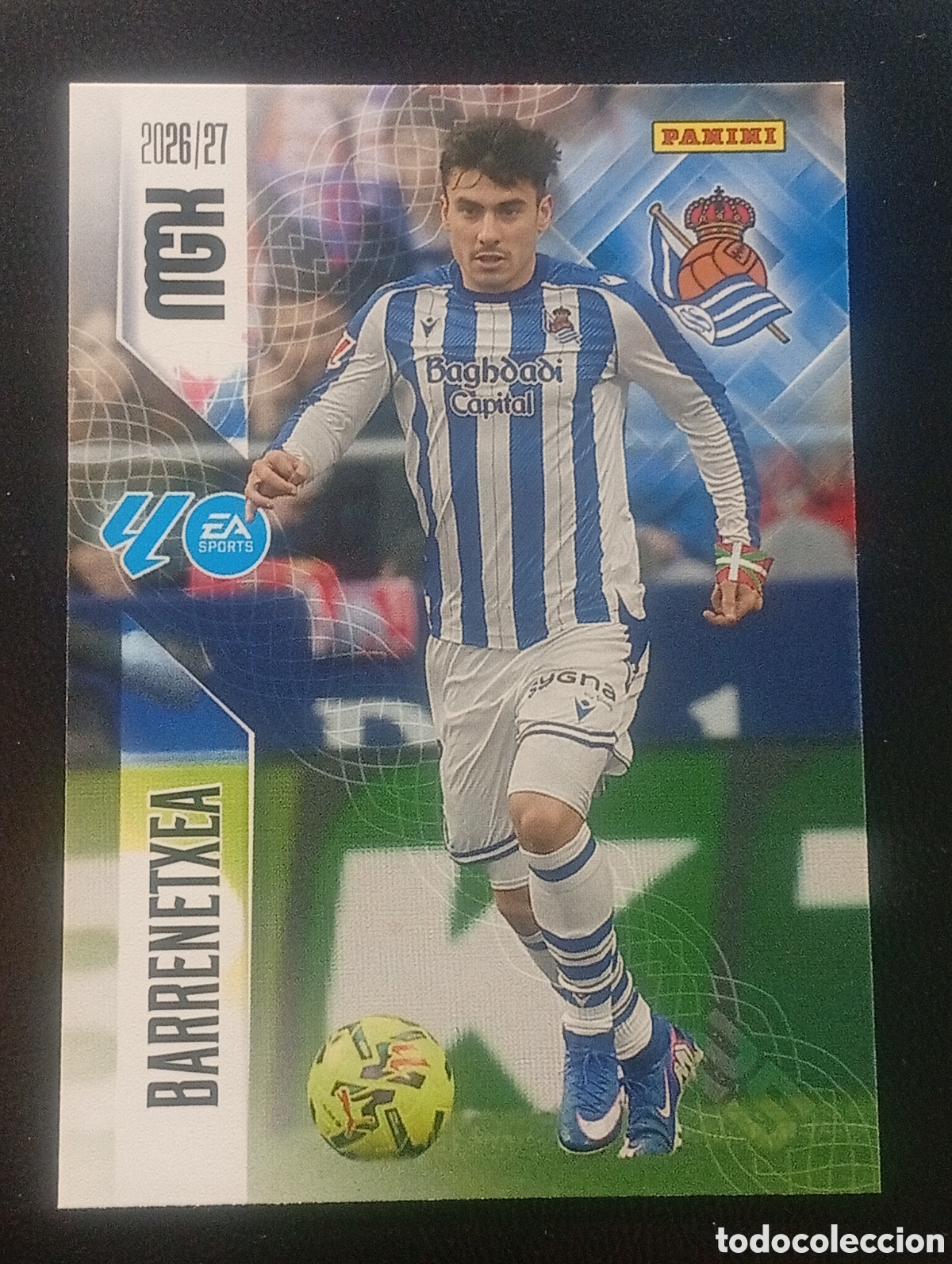 Cromos de f&uacute;tbol: 321 BARRENETXEA REAL SOCIEDAD MEGACRACKS 2026 2027 26 27 CARDS PANINI