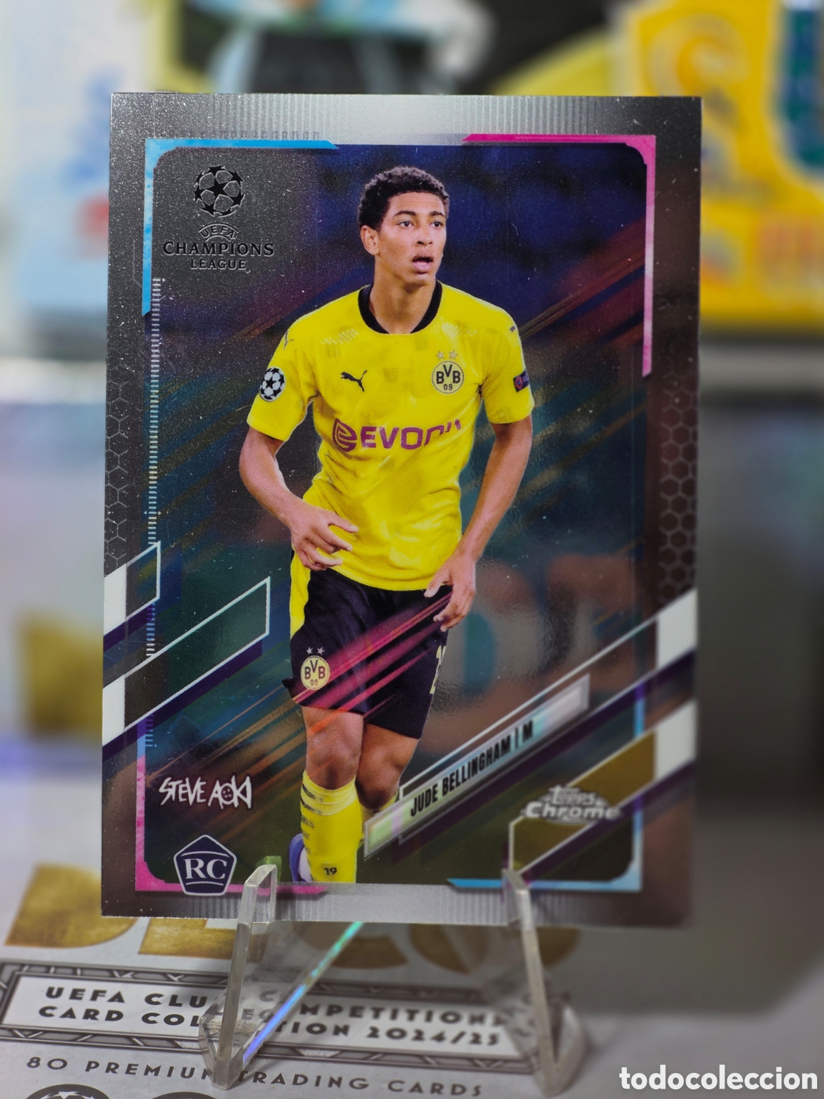 Cromos de f&uacute;tbol: Jude Bellingham RC Topps Chrome by Aoki 2020/2021