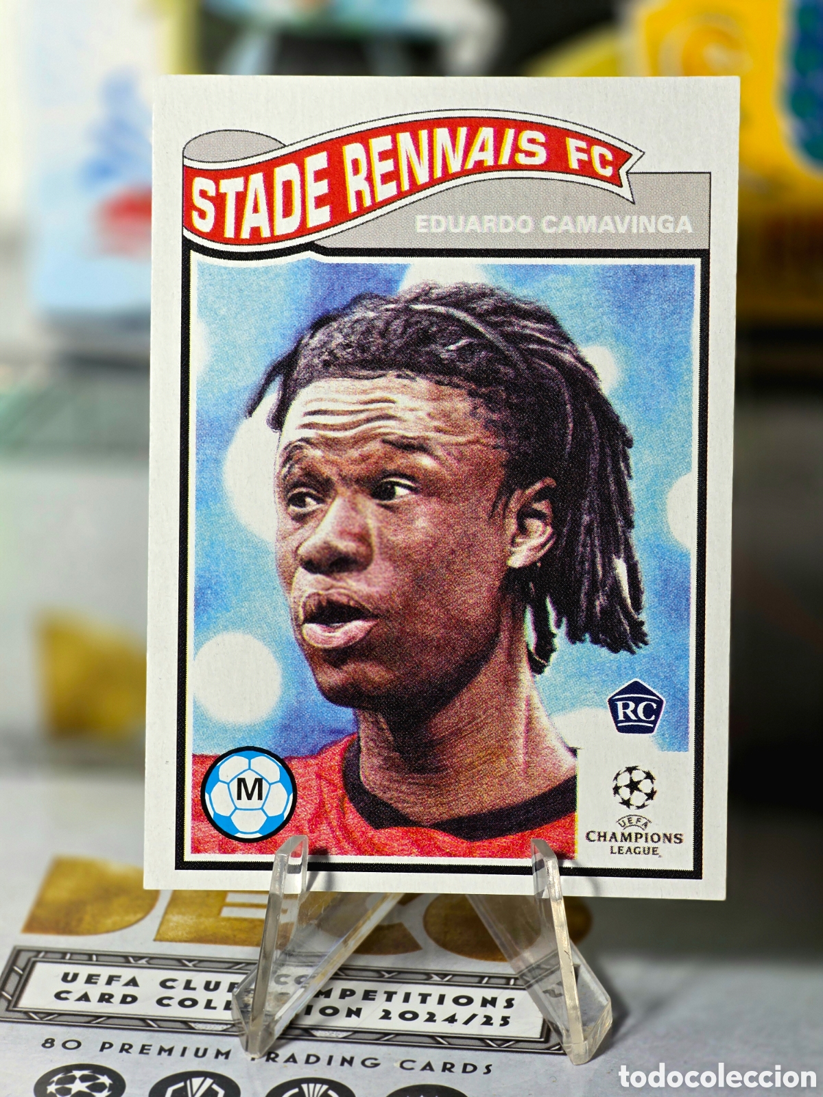 Cromos de f&uacute;tbol: Eduardo Camavinga RC 2020 Topps Living Set #240