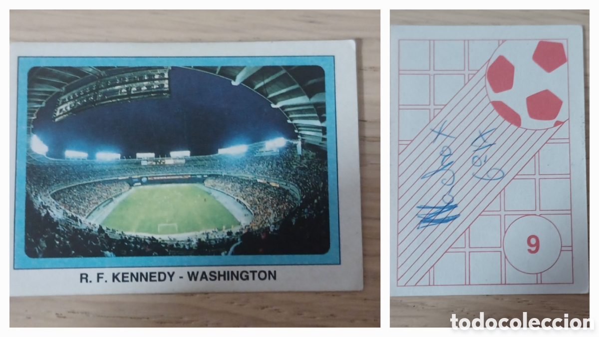 Cromos de f&uacute;tbol: CROMO ESTADIO J.F KENNEDY WASHINGTON N 9 EDICIONES ESTADIO MUNDIAL EEUU 94 SIN PEGAR