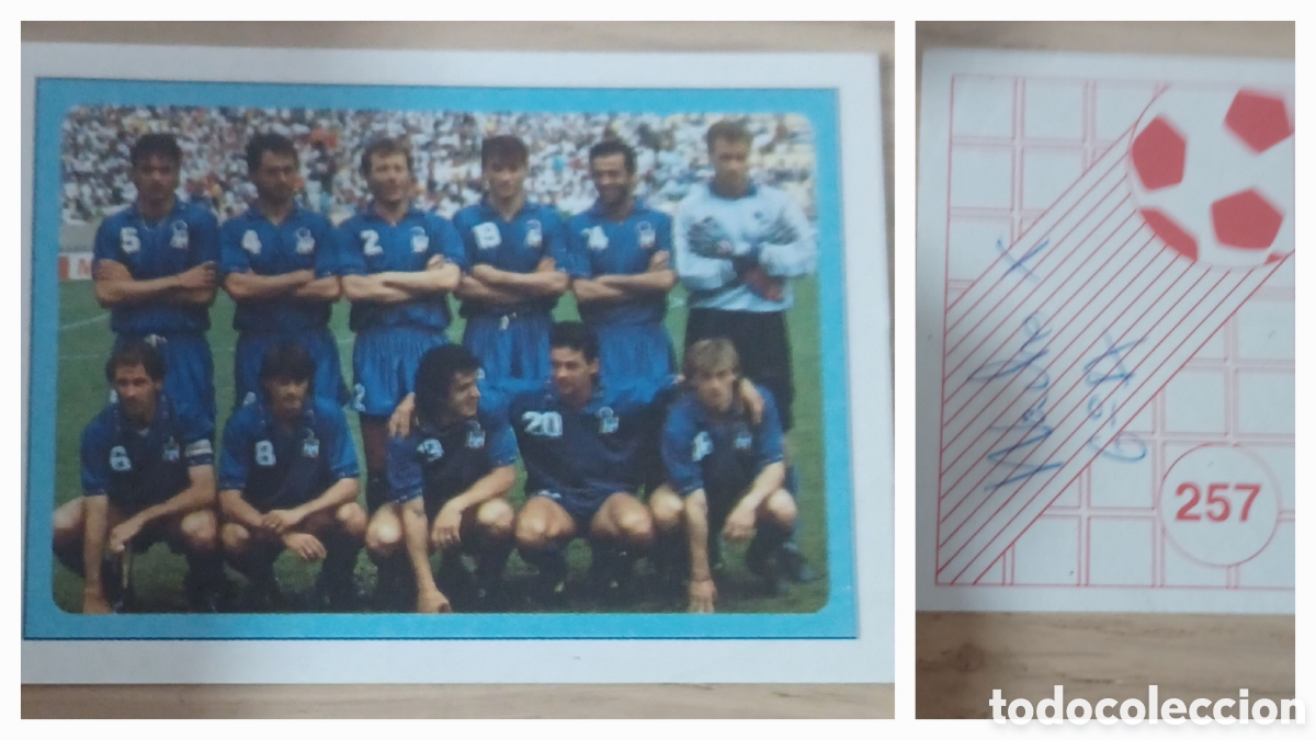 Cromos de f&uacute;tbol: CROMO EQUIPO/ALINEACI&Oacute;N ITALIA N 257 EDICIONES ESTADIO MUNDIAL EEUU 94 SIN PEGAR