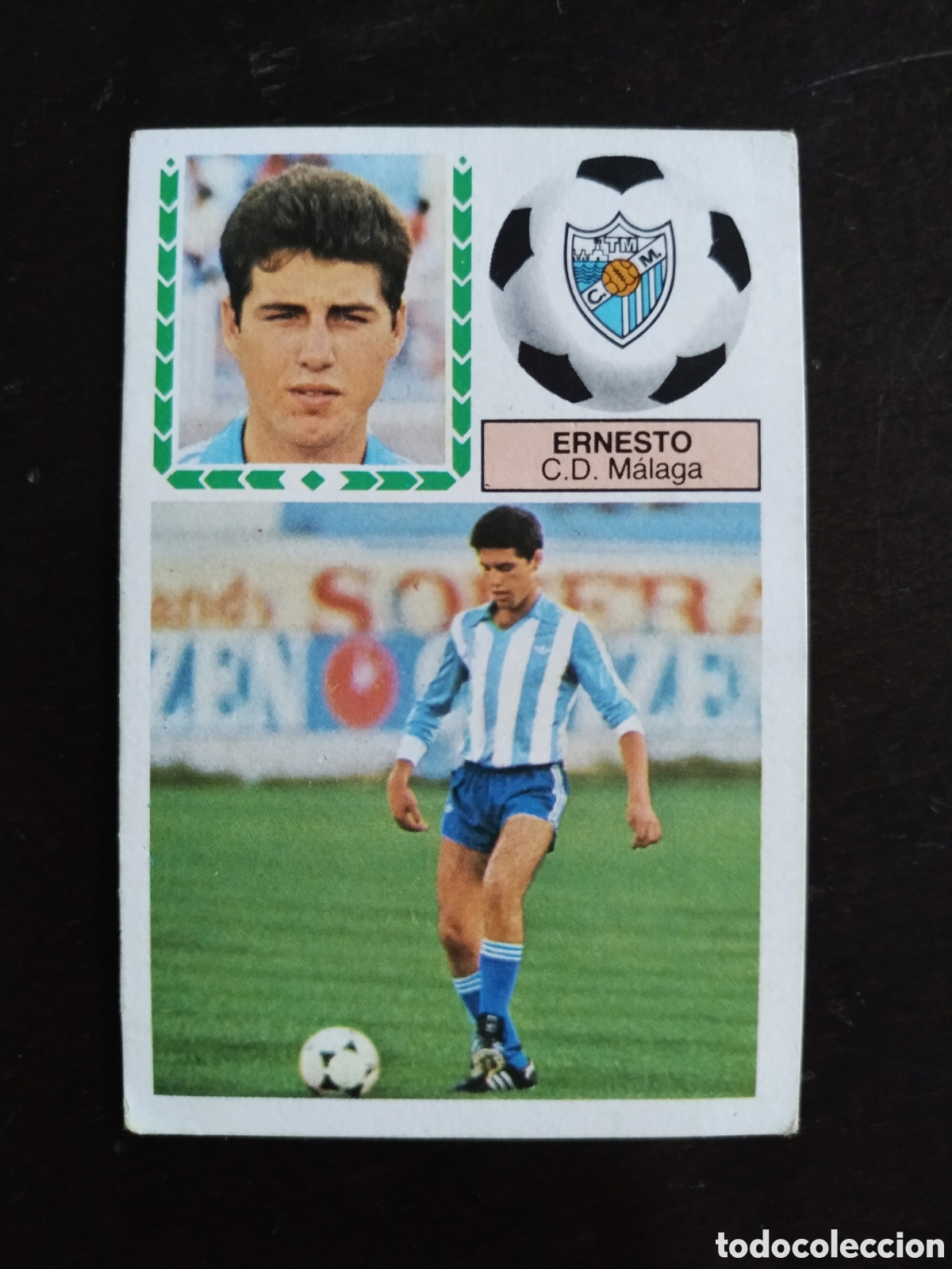 Cromos de f&uacute;tbol: ERNESTO 83 84 FICHAJE 9 BIS M&Aacute;LAGA, SIN PEGAR EDICIONES ESTE 1983-1984