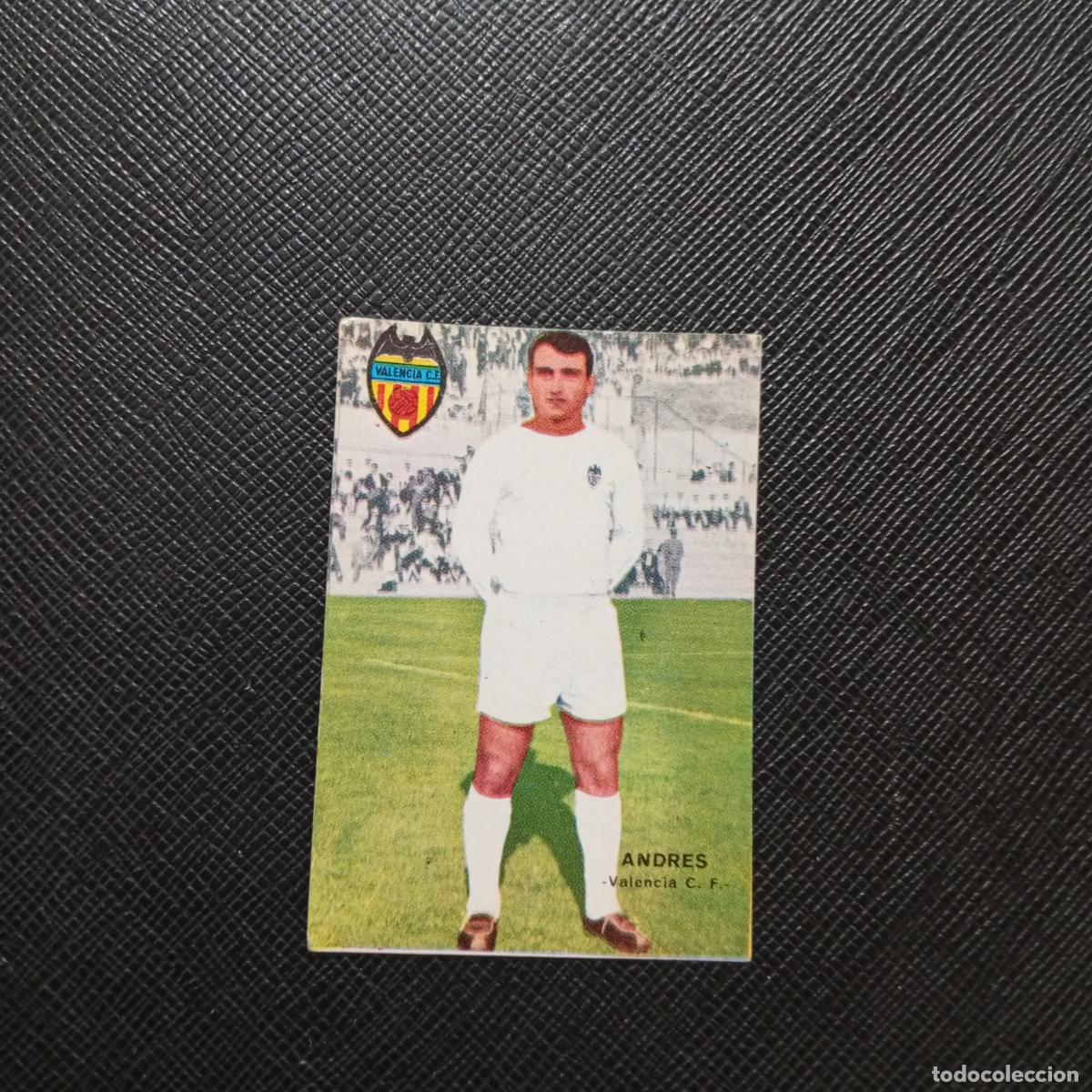 Cromos de f&uacute;tbol: ANDRES VALENCIA FHER 1967 1968 CROMO FUTBOL 67 68 LIGA - SIN PEGAR - A43 PG44
