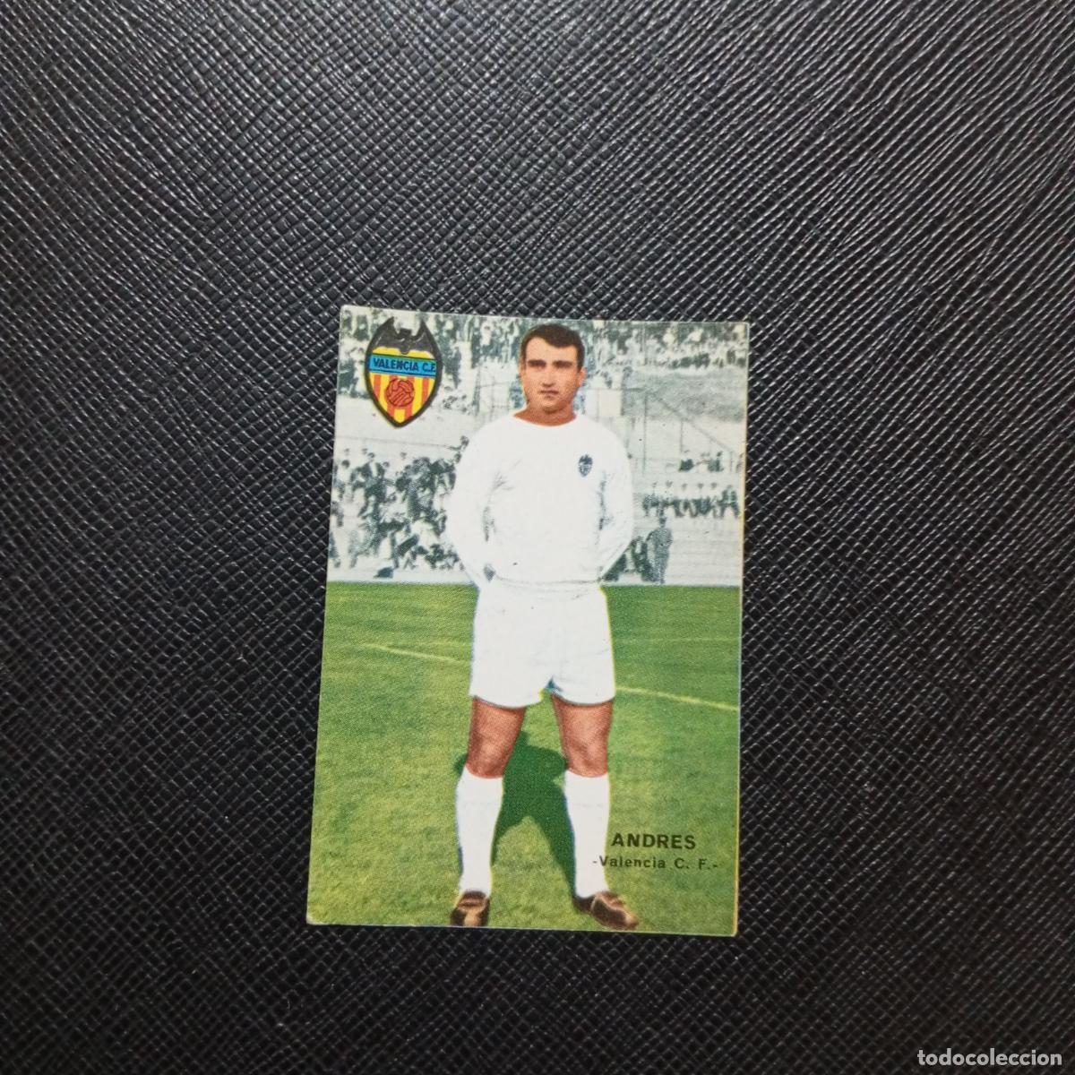 Cromos de f&uacute;tbol: ANDRES VALENCIA FHER 1967 1968 CROMO FUTBOL 67 68 LIGA - SIN PEGAR - A43 PG44 B