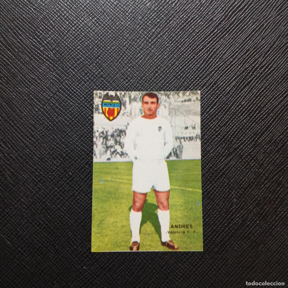 Cromos de f&uacute;tbol: ANDRES VALENCIA FHER 1967 1968 CROMO FUTBOL 67 68 LIGA - SIN PEGAR - A43 PG45