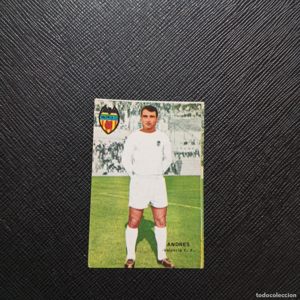 Cromos de f&uacute;tbol: ANDRES VALENCIA FHER 1967 1968 CROMO FUTBOL 67 68 LIGA - SIN PEGAR - A43 PG46