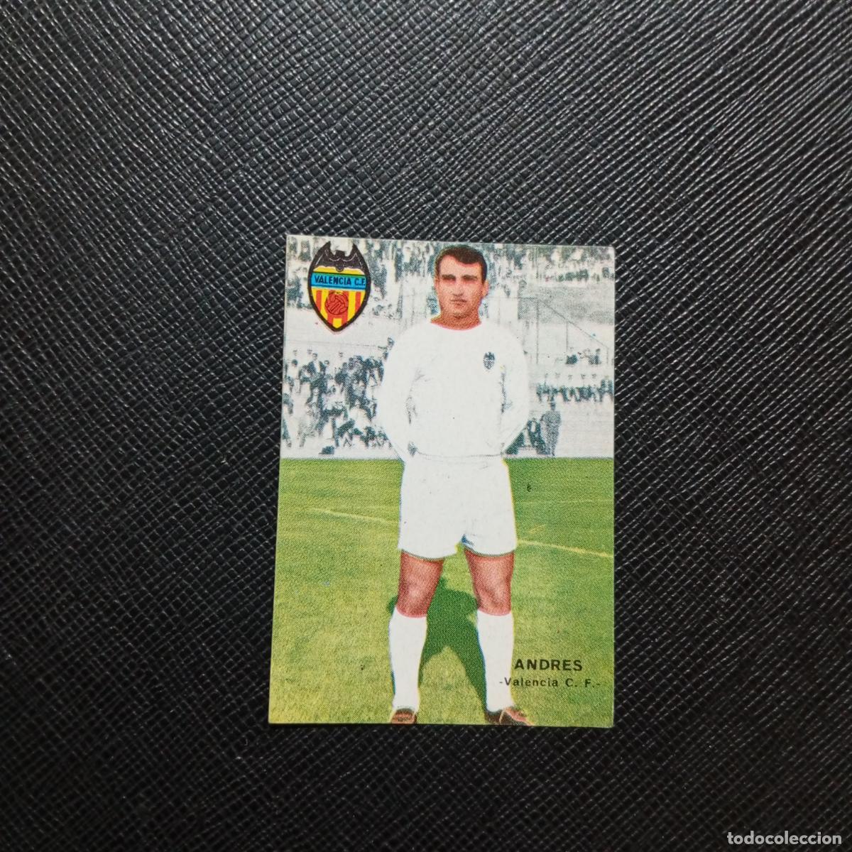 Cromos de f&uacute;tbol: ANDRES VALENCIA FHER 1967 1968 CROMO FUTBOL 67 68 LIGA - SIN PEGAR - A43 PG48