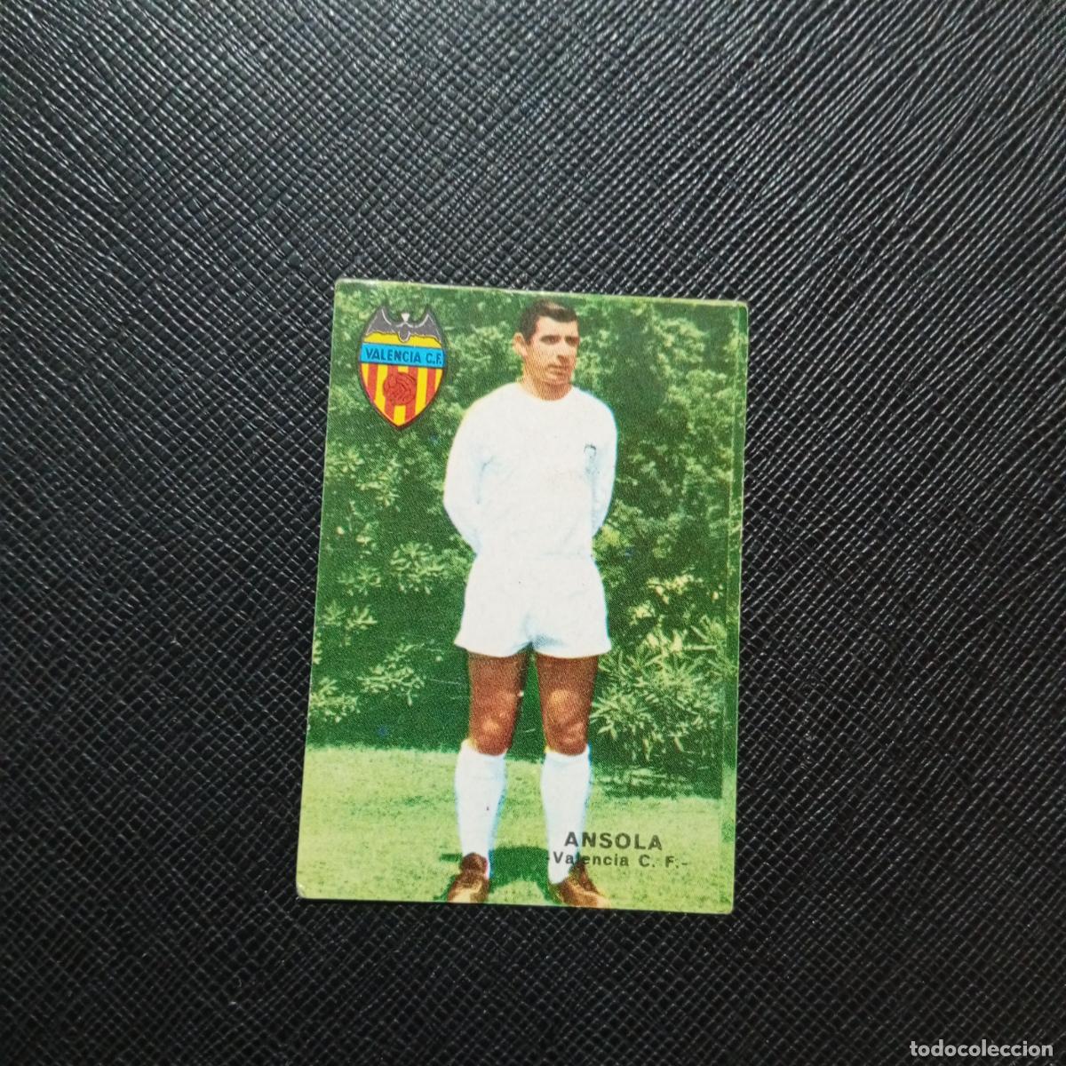 Cromos de f&uacute;tbol: ANSOLA VALENCIA FHER 1967 1968 CROMO FUTBOL 67 68 LIGA - SIN PEGAR - A43 PG43