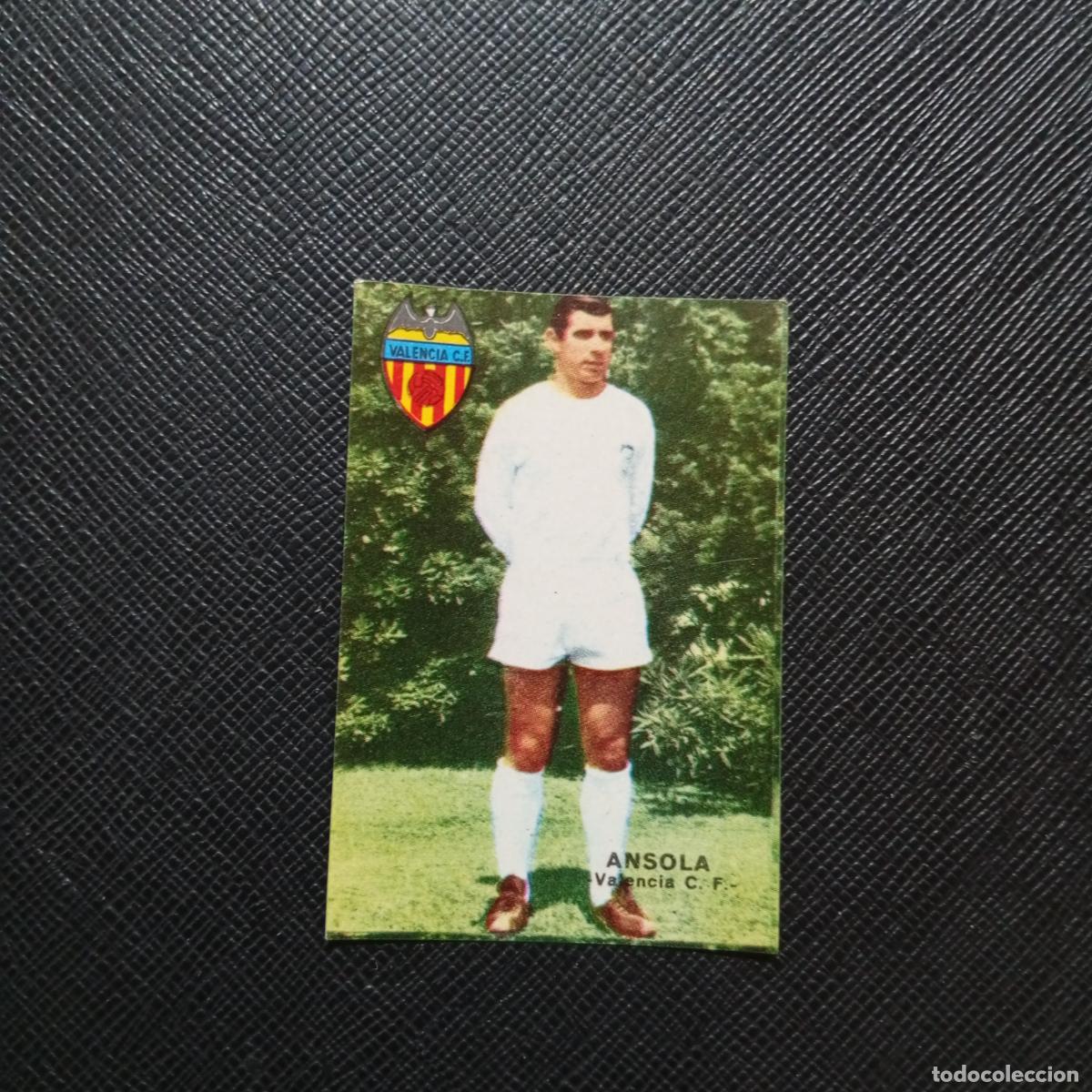 Cromos de f&uacute;tbol: ANSOLA VALENCIA FHER 1967 1968 CROMO FUTBOL 67 68 LIGA - SIN PEGAR - A43 PG1