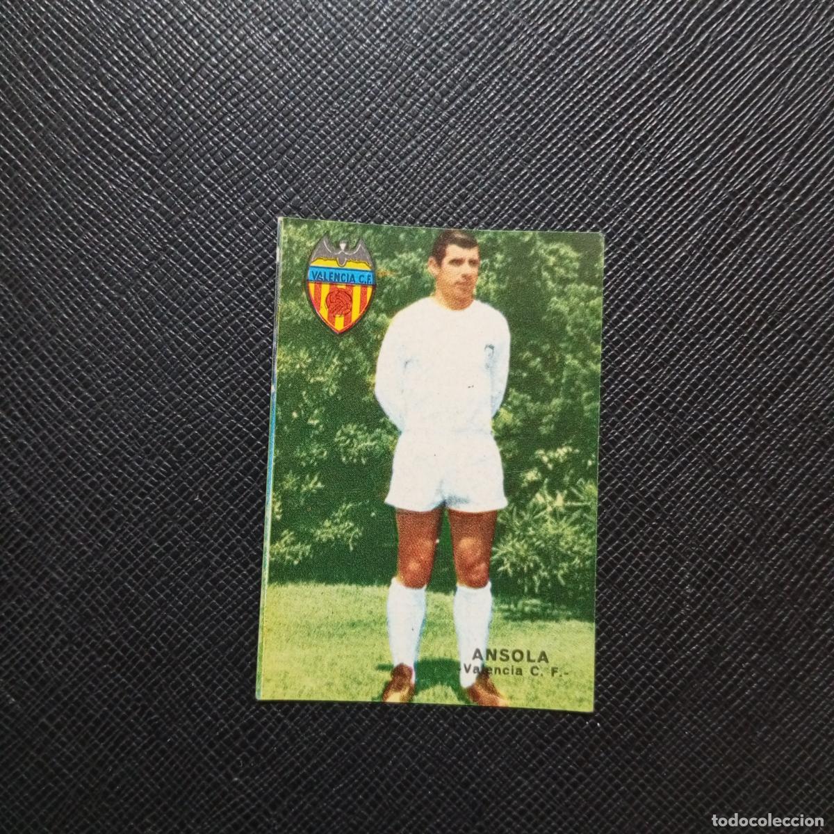 Cromos de f&uacute;tbol: ANSOLA VALENCIA FHER 1967 1968 CROMO FUTBOL 67 68 LIGA - SIN PEGAR - A43 PG52