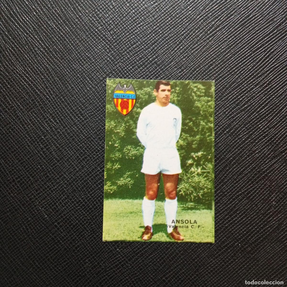 Cromos de f&uacute;tbol: ANSOLA VALENCIA FHER 1967 1968 CROMO FUTBOL 67 68 LIGA - SIN PEGAR - A43 PG56