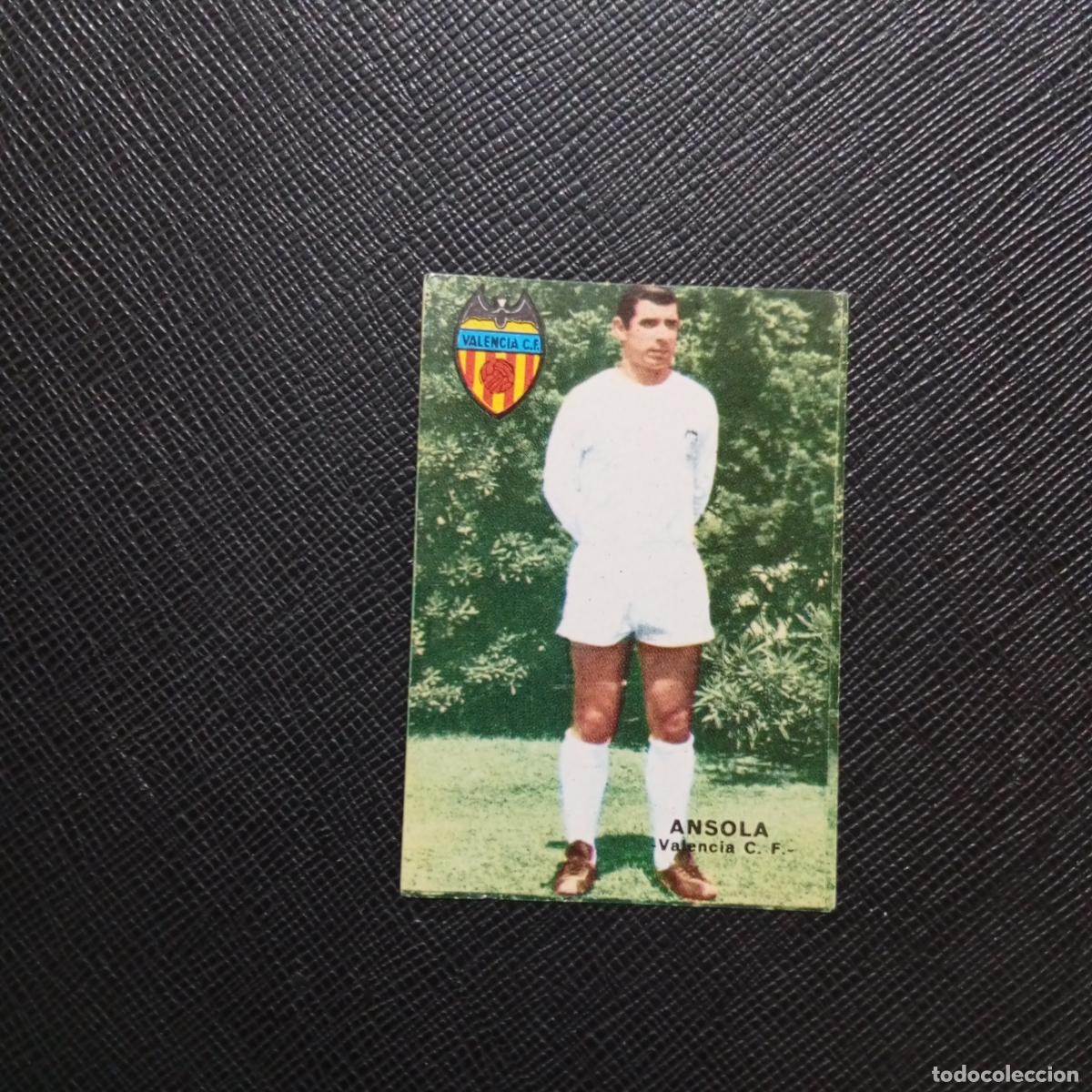 Cromos de f&uacute;tbol: ANSOLA VALENCIA FHER 1967 1968 CROMO FUTBOL 67 68 LIGA - SIN PEGAR - A45 PG1