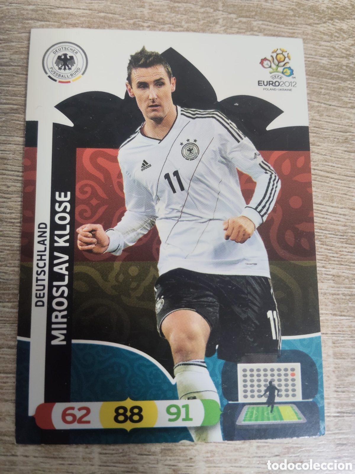Cromos de f&uacute;tbol: Panini Adrenalyn euro 2012 Miroslav Klose Alemania