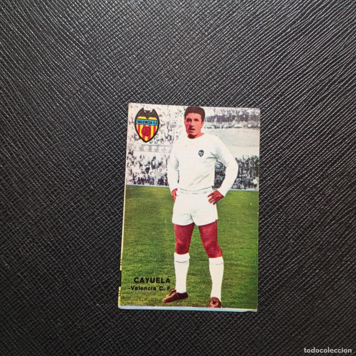 Cromos de f&uacute;tbol: CAYUELA VALENCIA FHER 1967 1968 CROMO FUTBOL 67 68 LIGA - SIN PEGAR - A45 PG17