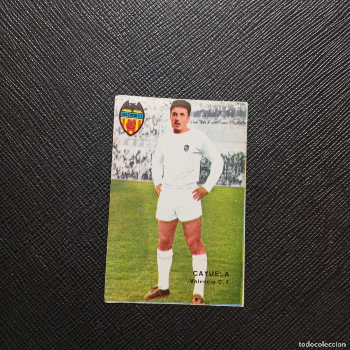 Cromos de f&uacute;tbol: CAYUELA VALENCIA FHER 1967 1968 CROMO FUTBOL 67 68 LIGA - SIN PEGAR - A45 PG18