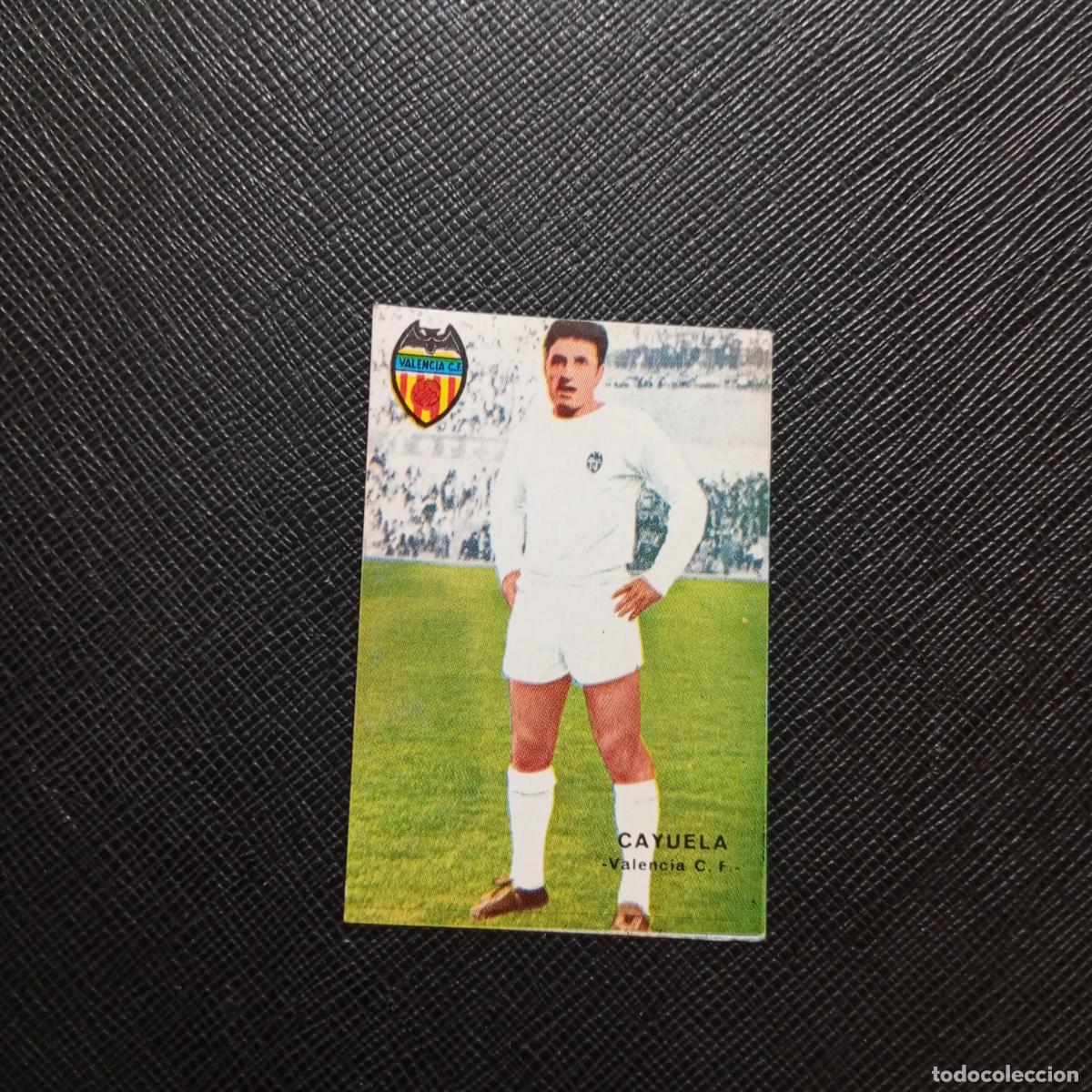 Cromos de f&uacute;tbol: CAYUELA VALENCIA FHER 1967 1968 CROMO FUTBOL 67 68 LIGA - SIN PEGAR - A45 PG18 B
