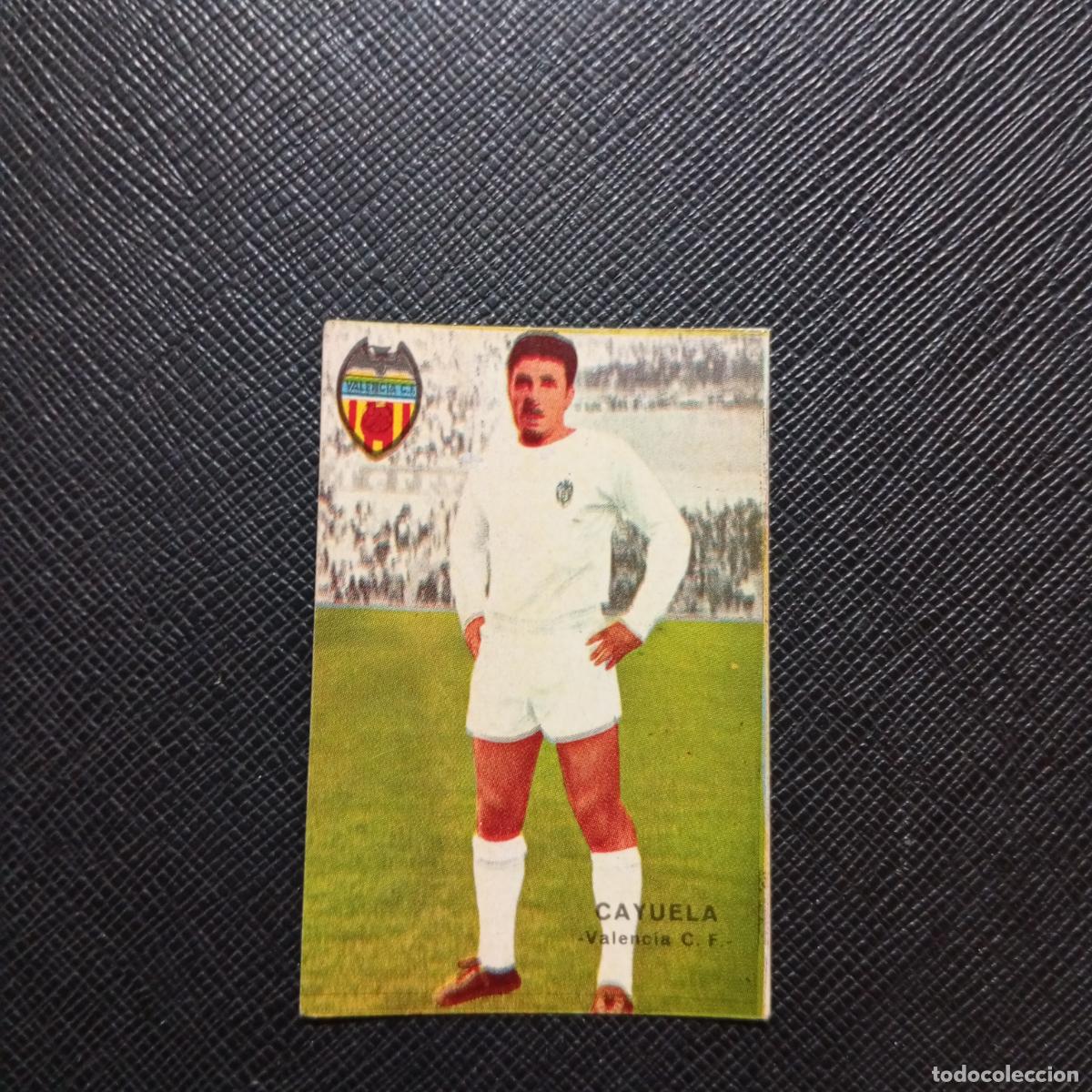 Cromos de f&uacute;tbol: CAYUELA VALENCIA FHER 1967 1968 CROMO FUTBOL 67 68 LIGA - SIN PEGAR - A45 PG20