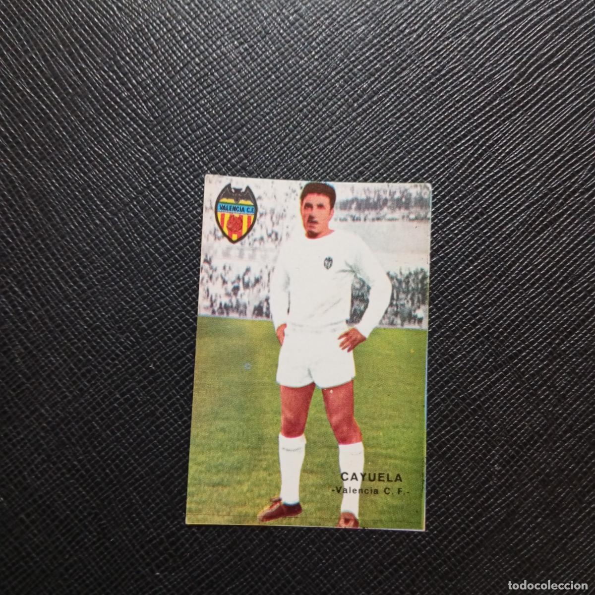 Cromos de f&uacute;tbol: CAYUELA VALENCIA FHER 1967 1968 CROMO FUTBOL 67 68 LIGA - SIN PEGAR - A45 PG20 B