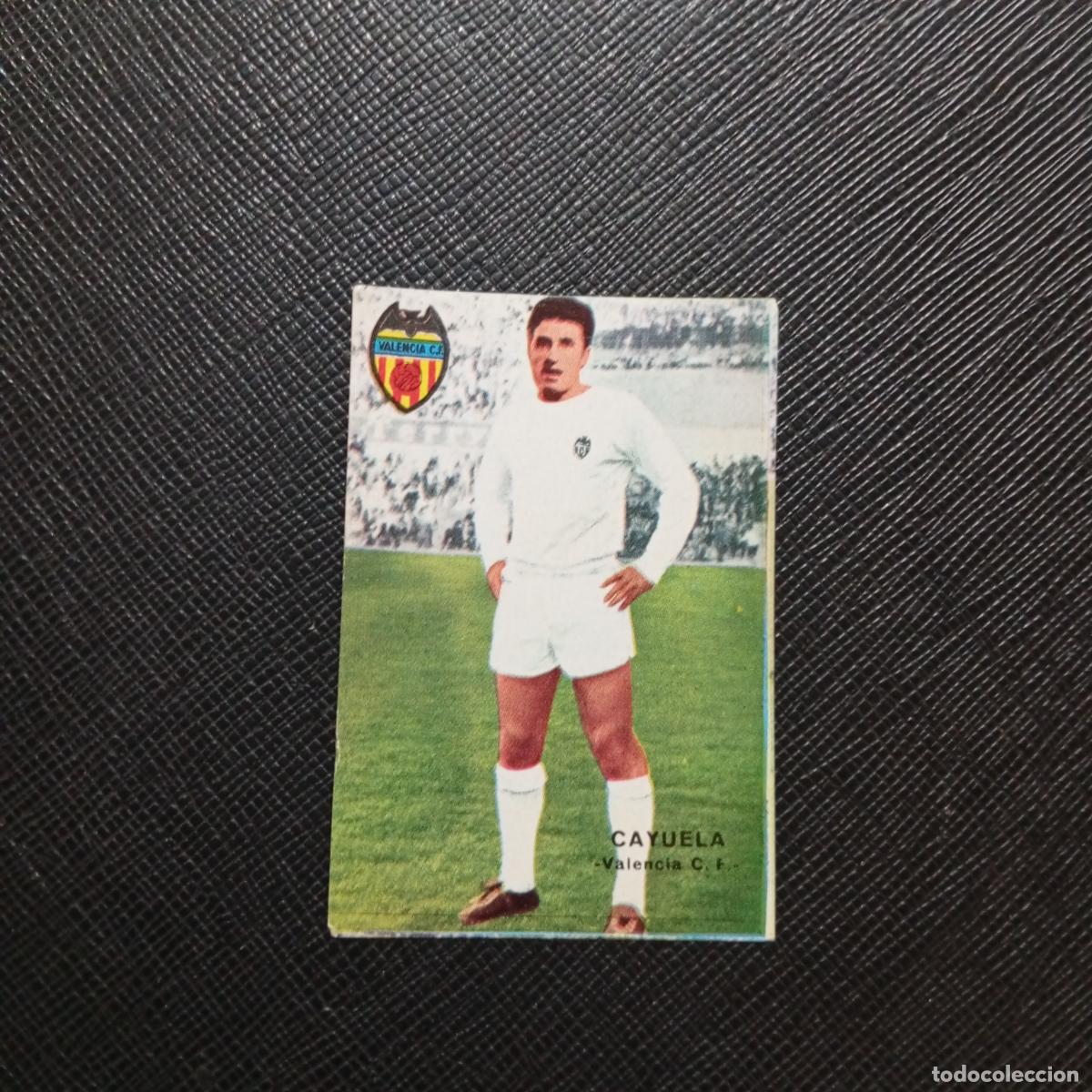 Cromos de f&uacute;tbol: CAYUELA VALENCIA FHER 1967 1968 CROMO FUTBOL 67 68 LIGA - SIN PEGAR - A45 PG28