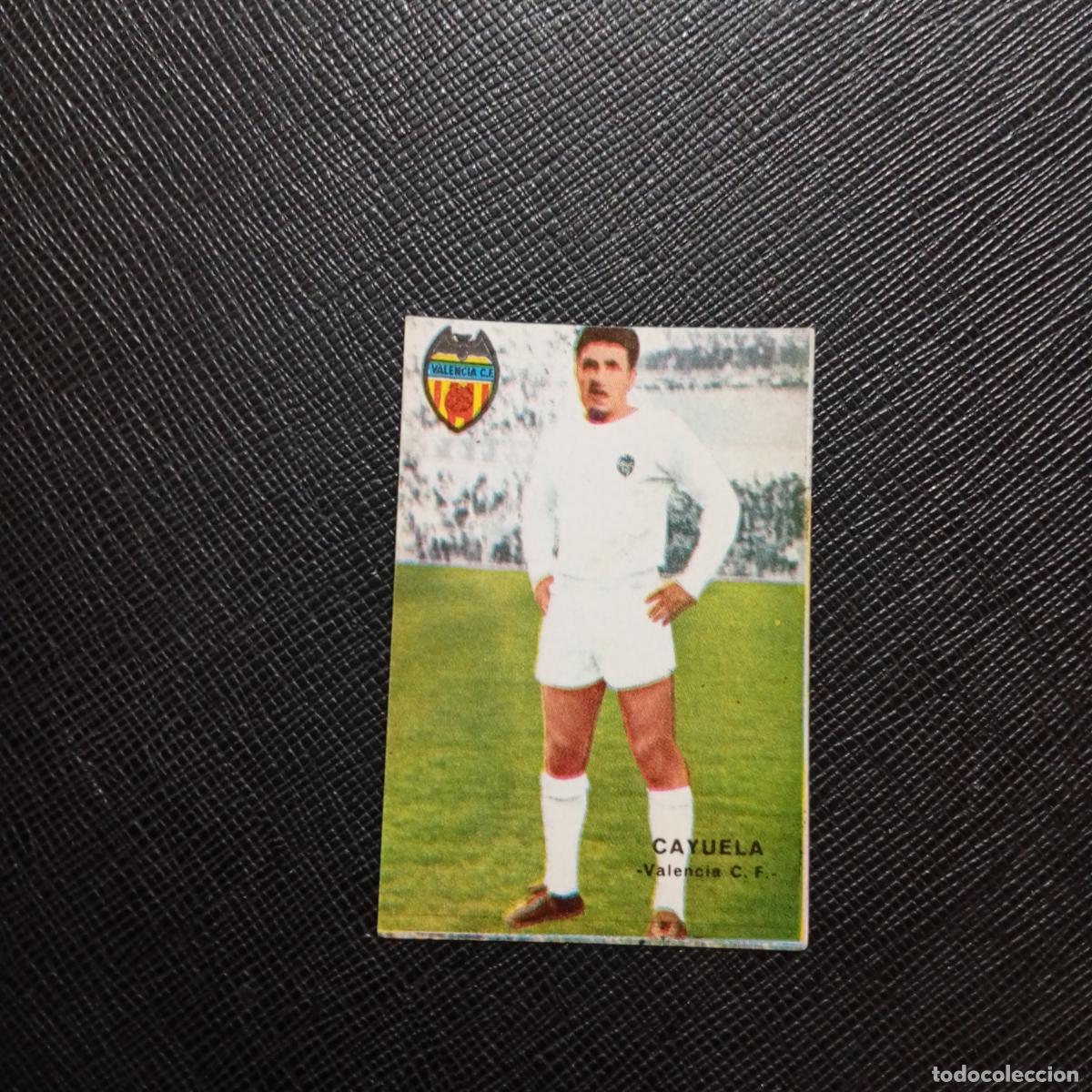 Cromos de f&uacute;tbol: CAYUELA VALENCIA FHER 1967 1968 CROMO FUTBOL 67 68 LIGA - SIN PEGAR - A45 PG28 B