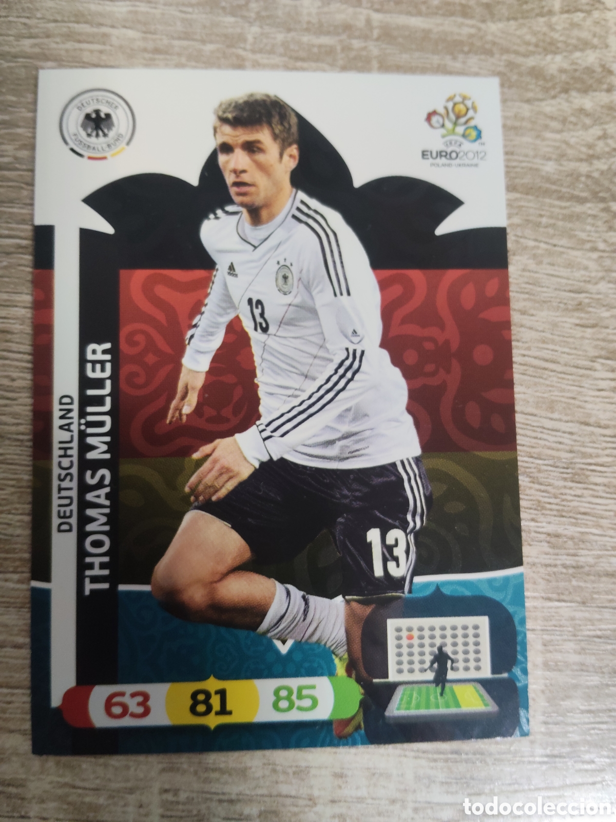 Cromos de f&uacute;tbol: Panini Adrenalyn euro 2012 Thomas Muller Alemania