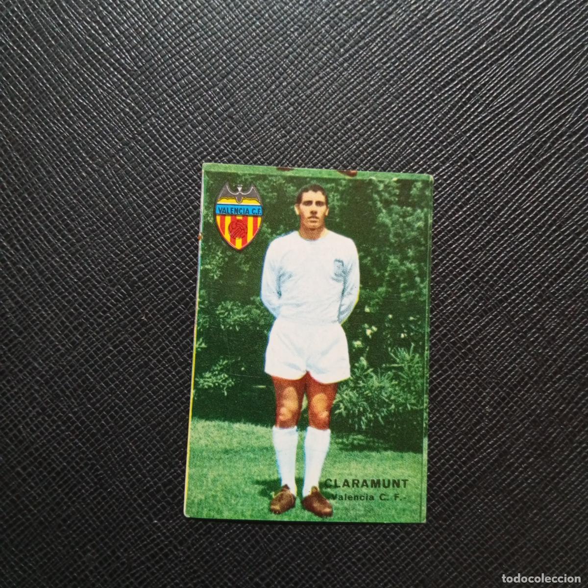 Cromos de f&uacute;tbol: CLARAMUNT VALENCIA FHER 1967 1968 CROMO FUTBOL 67 68 LIGA - SIN PEGAR - A45 PG35