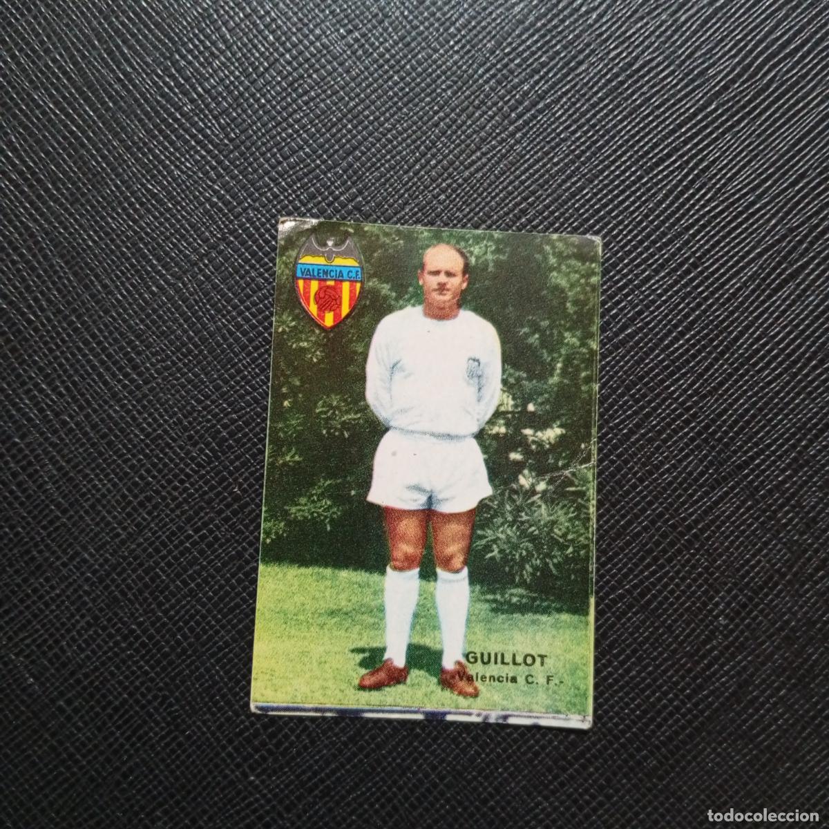 Cromos de f&uacute;tbol: GUILLOT VALENCIA FHER 1967 1968 CROMO FUTBOL 67 68 LIGA - SIN PEGAR - A45 PG38