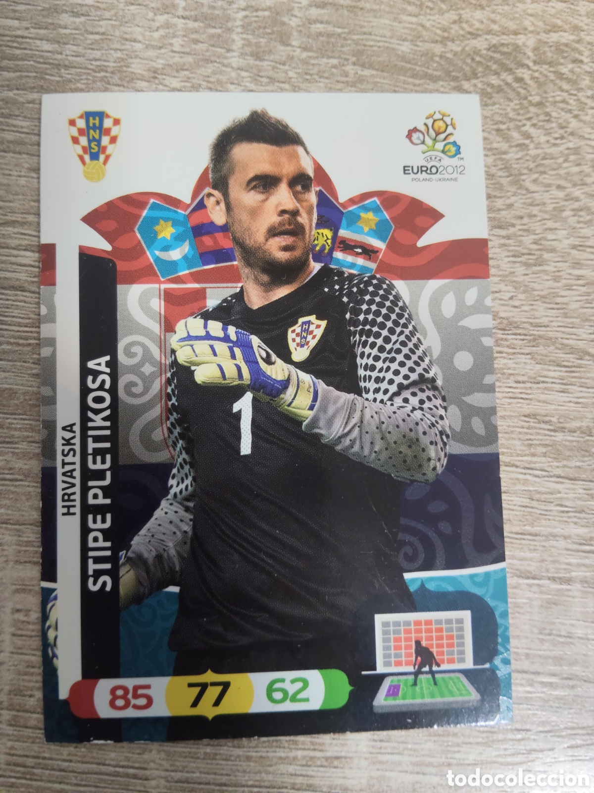 Cromos de f&uacute;tbol: Panini Adrenalyn euro 2012 Stipe Pletikosa Croacia