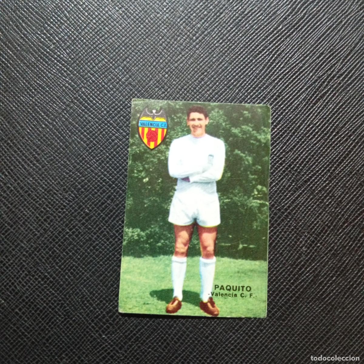 Cromos de f&uacute;tbol: PAQUITO VALENCIA FHER 1967 1968 CROMO FUTBOL 67 68 LIGA - SIN PEGAR - A194 PG4