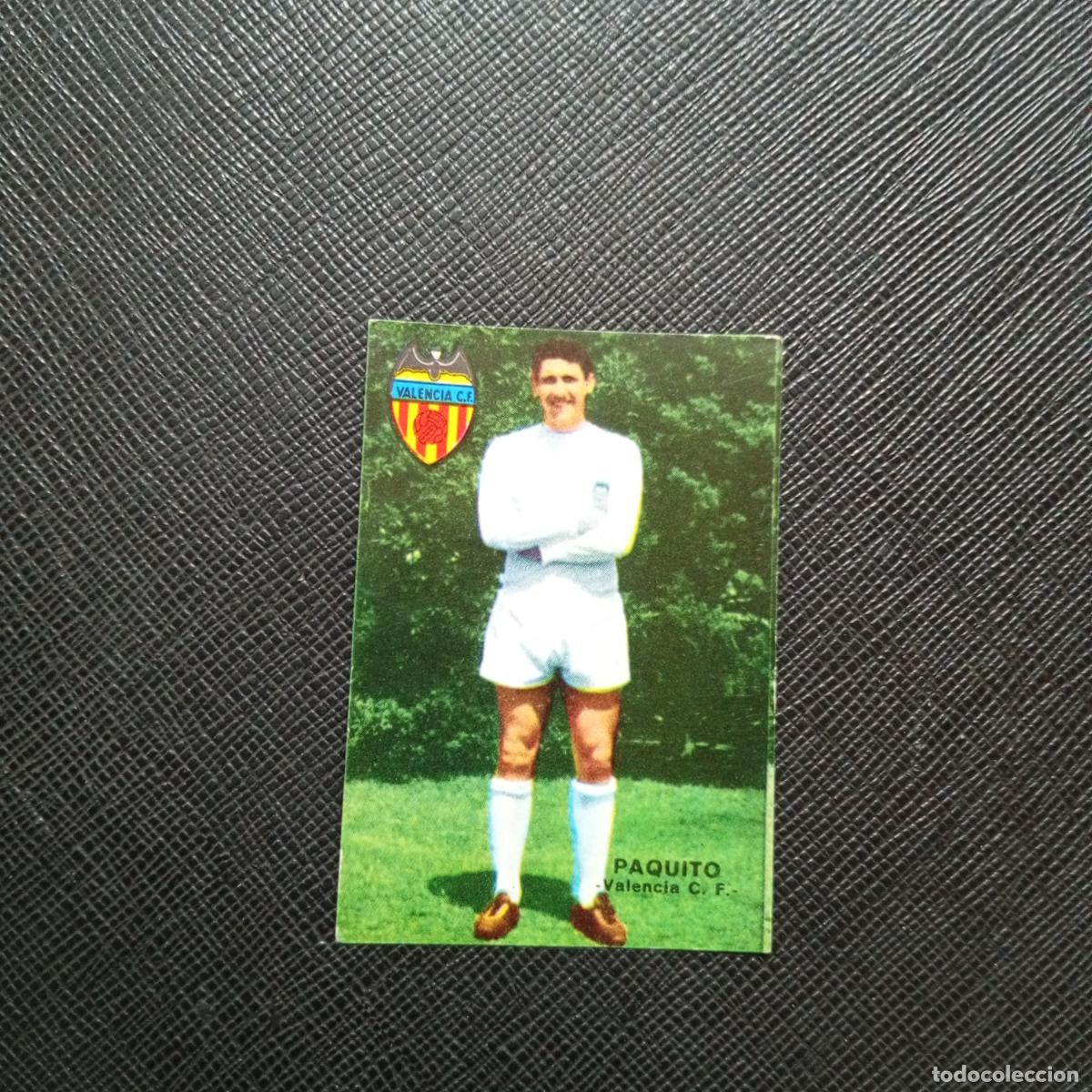 Cromos de f&uacute;tbol: PAQUITO VALENCIA FHER 1967 1968 CROMO FUTBOL 67 68 LIGA - SIN PEGAR - A194 PG4 B