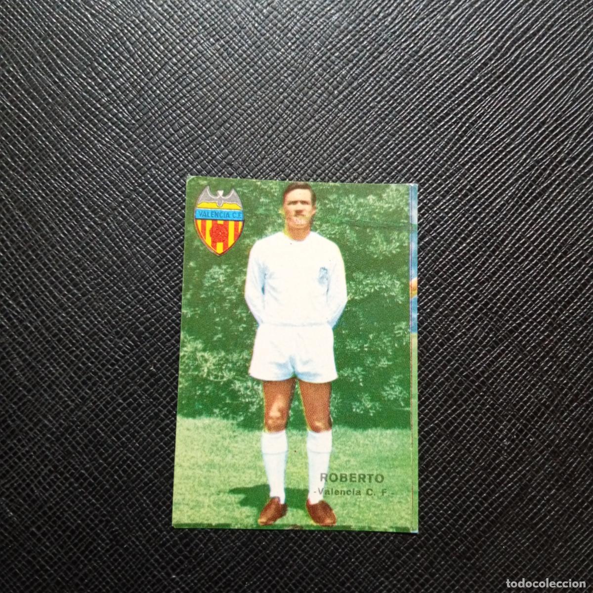 Cromos de f&uacute;tbol: ROBERTO VALENCIA FHER 1967 1968 CROMO FUTBOL 67 68 LIGA - SIN PEGAR - A194 PG8 B