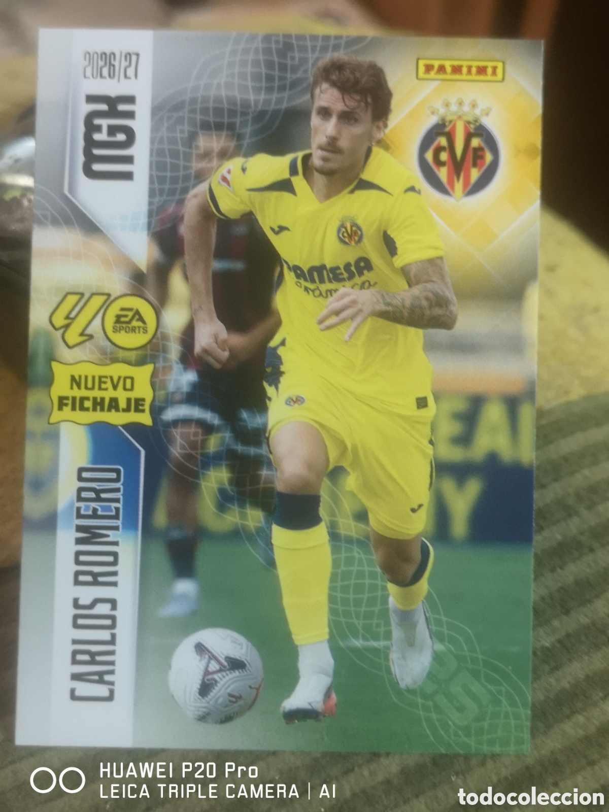 Cromos de f&uacute;tbol: MEGACRACKS 2026 2027 2026 27 CARLOS ROMERO NUEVO FICHAJE 466 - VILLARREAL