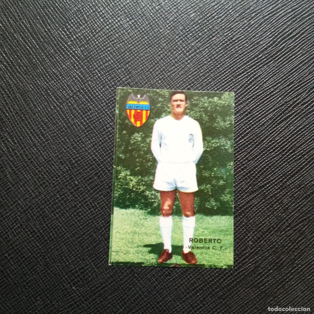 Cromos de f&uacute;tbol: ROBERTO VALENCIA FHER 1967 1968 CROMO FUTBOL 67 68 LIGA - SIN PEGAR - A194 PG10