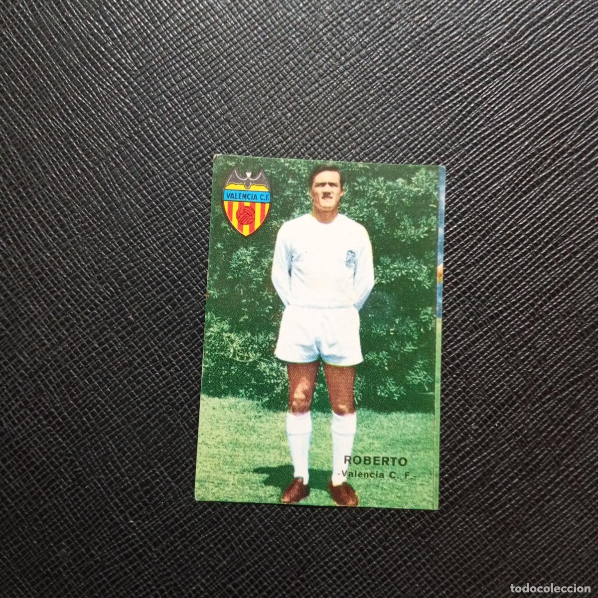 Cromos de f&uacute;tbol: ROBERTO VALENCIA FHER 1967 1968 CROMO FUTBOL 67 68 LIGA - SIN PEGAR - A194 PG10 B