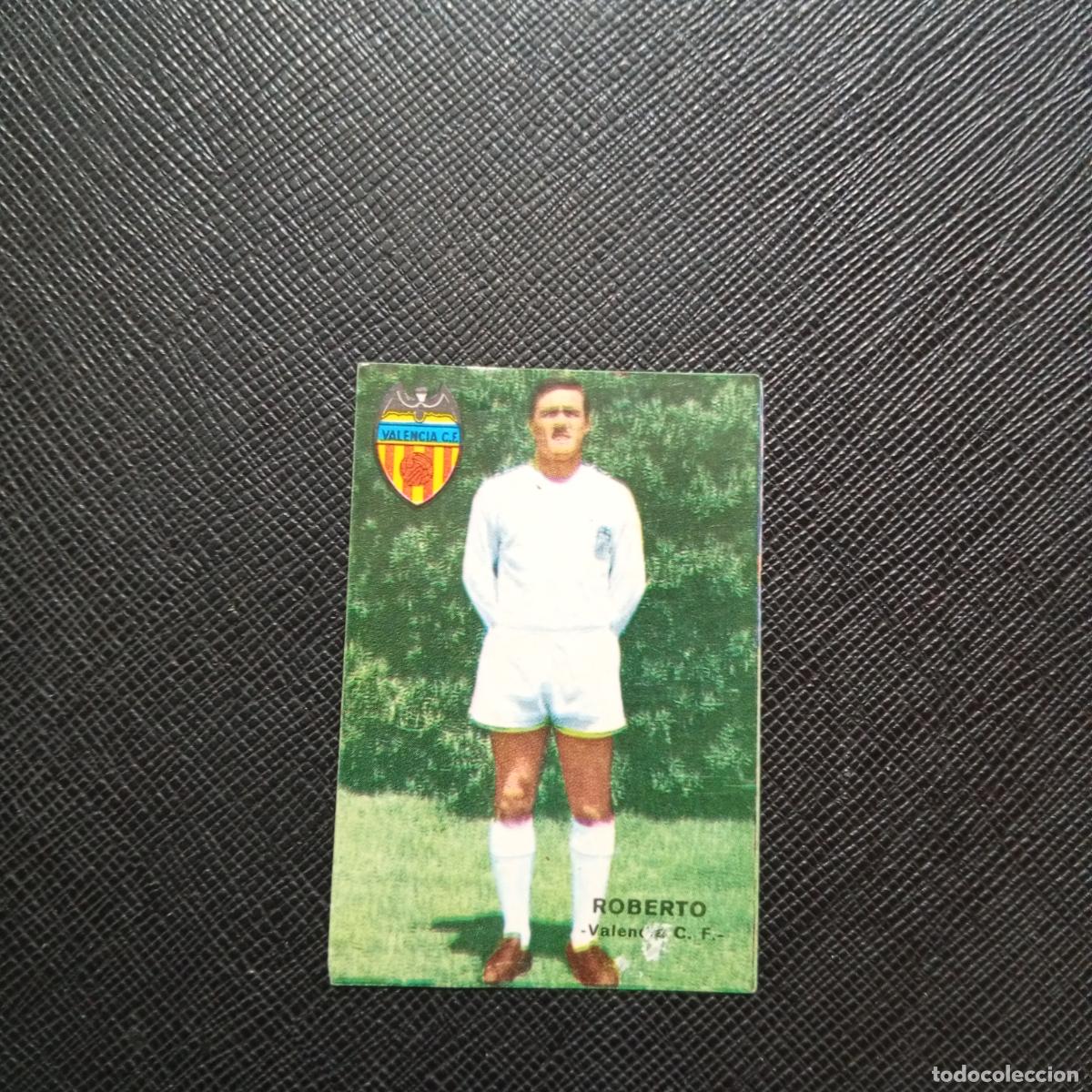 Cromos de f&uacute;tbol: ROBERTO VALENCIA FHER 1967 1968 CROMO FUTBOL 67 68 LIGA - SIN PEGAR - A194 PG12