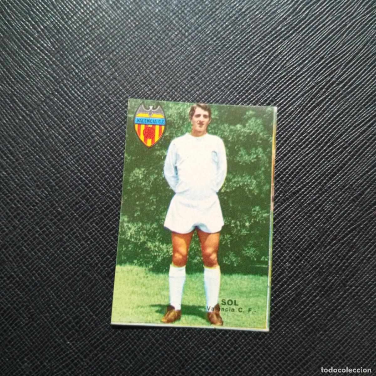 Cromos de f&uacute;tbol: SOL VALENCIA FHER 1967 1968 CROMO FUTBOL 67 68 LIGA - SIN PEGAR - A194 PG8