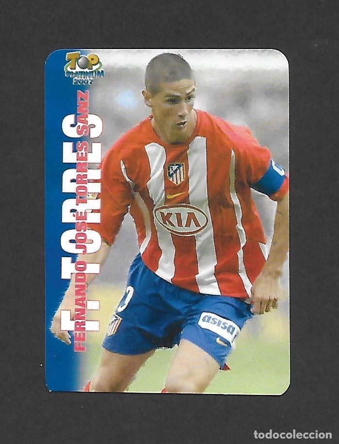 Cromos de f&uacute;tbol: # 753 FERNANDO TORRES (ATLETICO DE MADRID) TOP PLATINUM MATE , MUNDICROMO 2006 2007